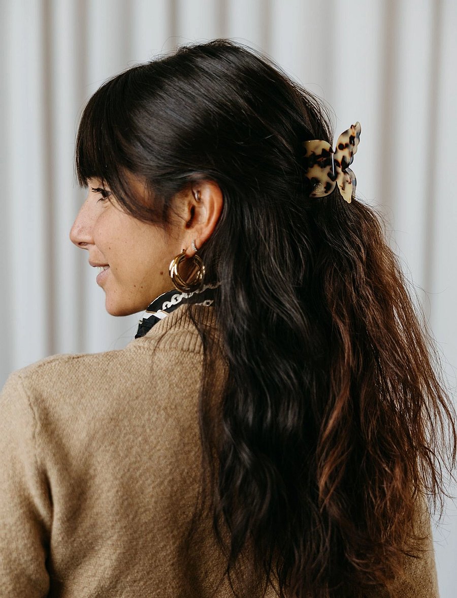 By Barb - Butterfly hair clip tortoise - juukselõksud - tortoise - 1