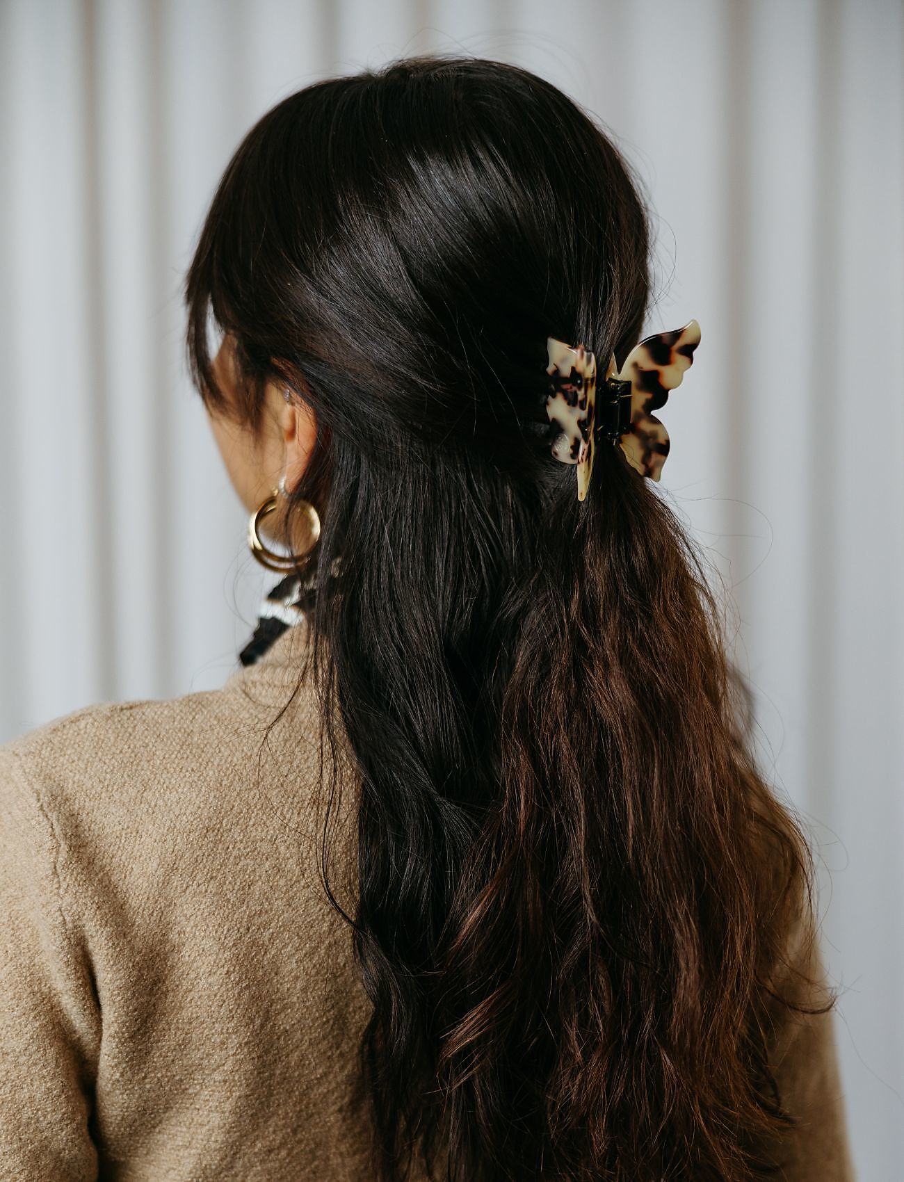 By Barb - Butterfly hair clip tortoise - juukselõksud - tortoise - 2