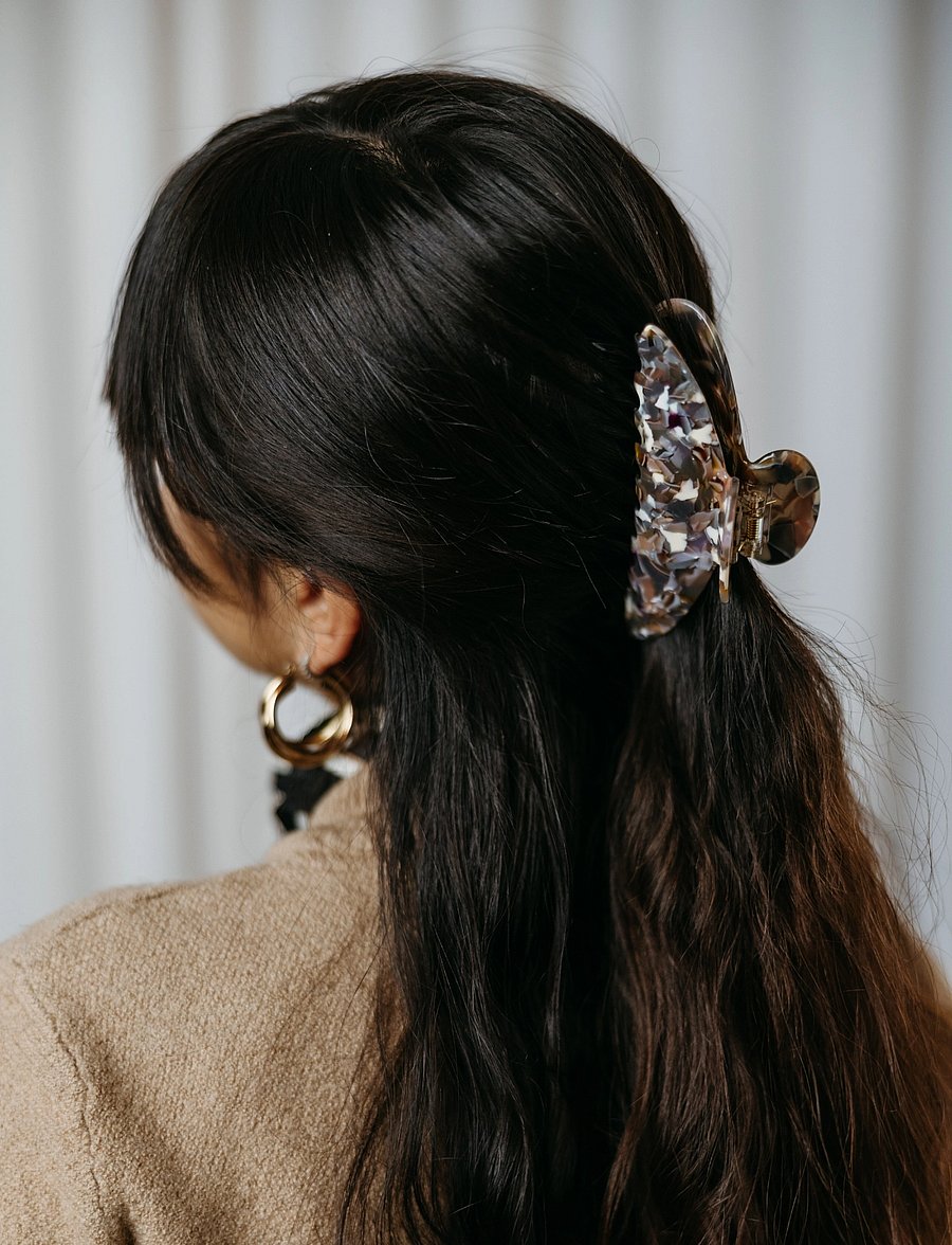 By Barb - Hair clip Diana grey lavenel - juukselõksud - grey/lavendel - 2