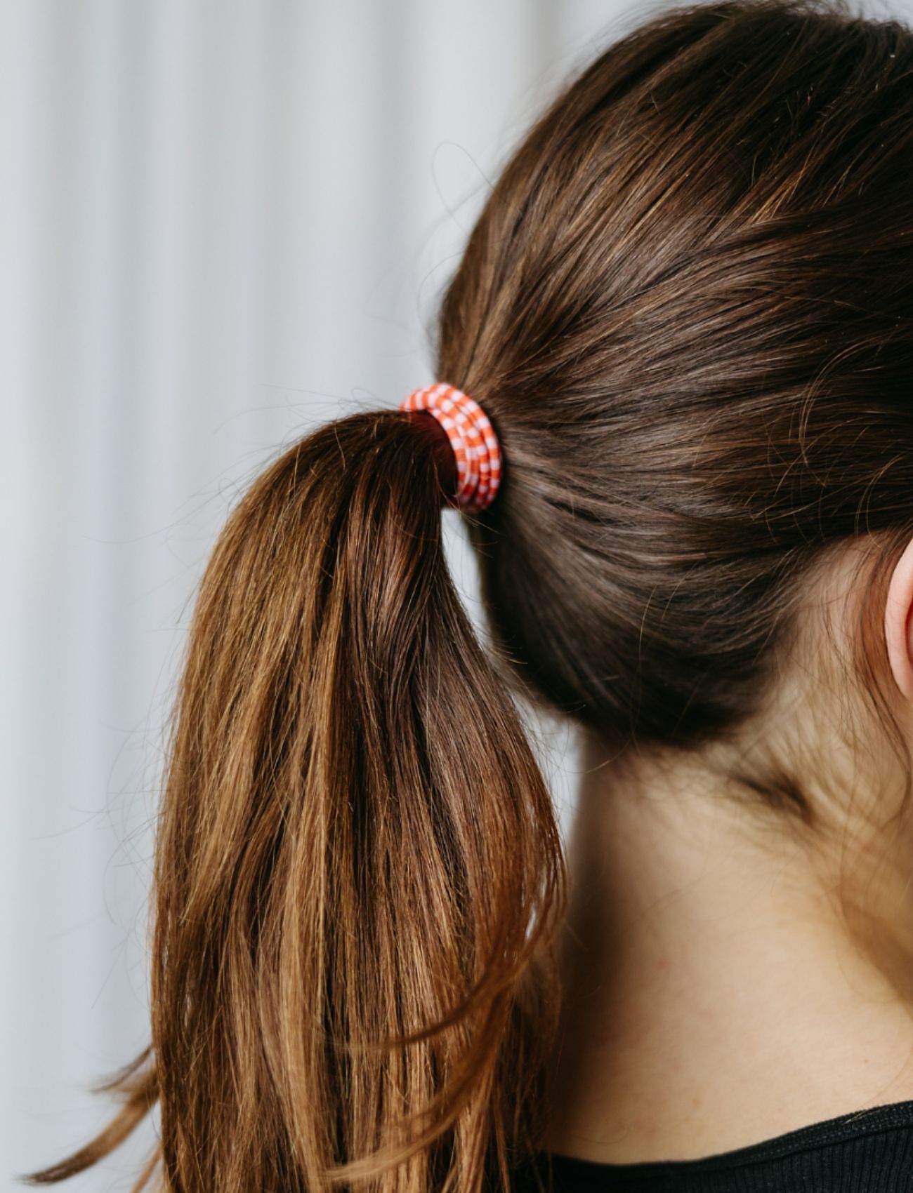 By Barb - Hair ties striped pattern multicoloured 8-pack, recycled material - scrunchies - multicoloured - 1