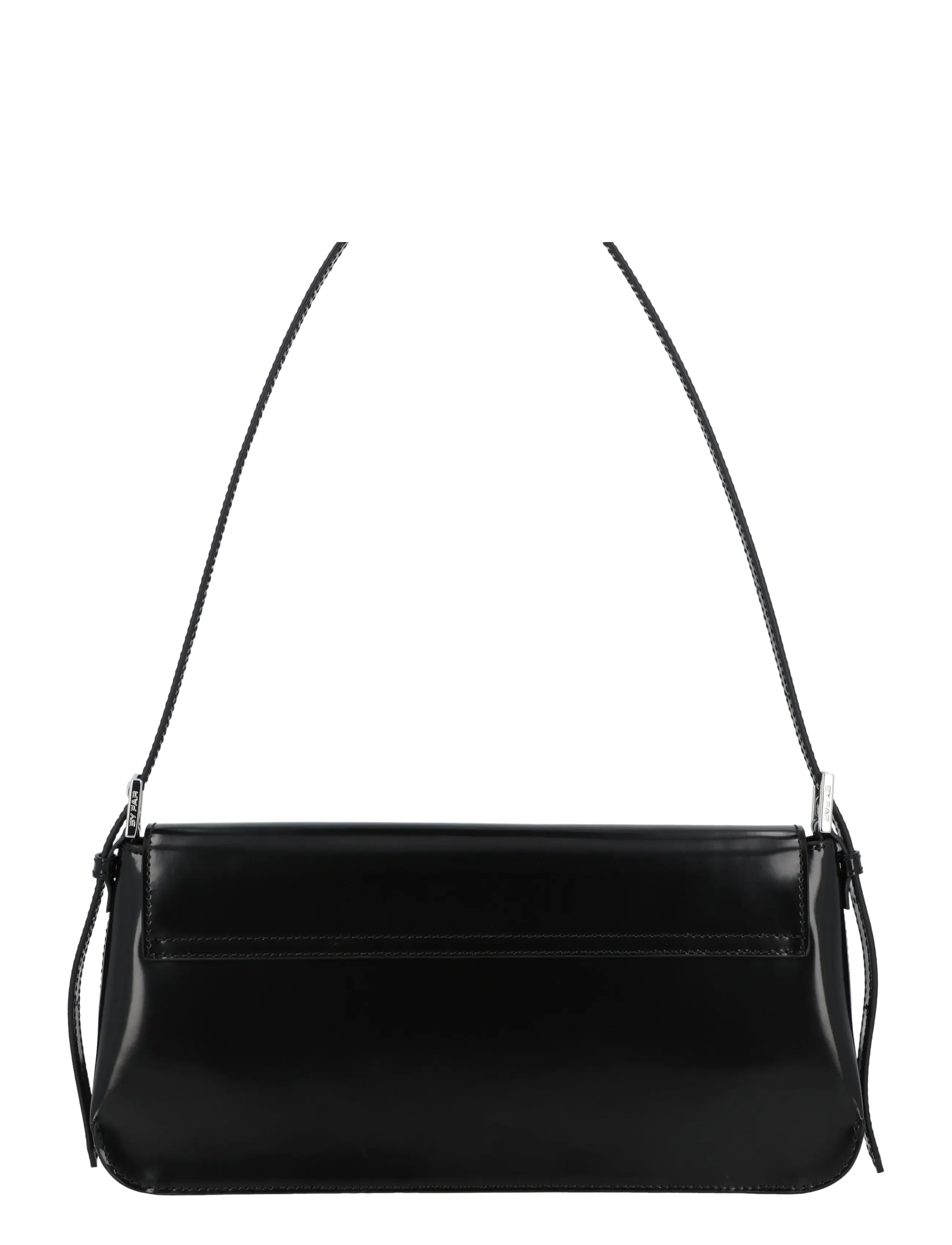 By Far - Tilda semi-patent leather bag - everyday style - black - 2