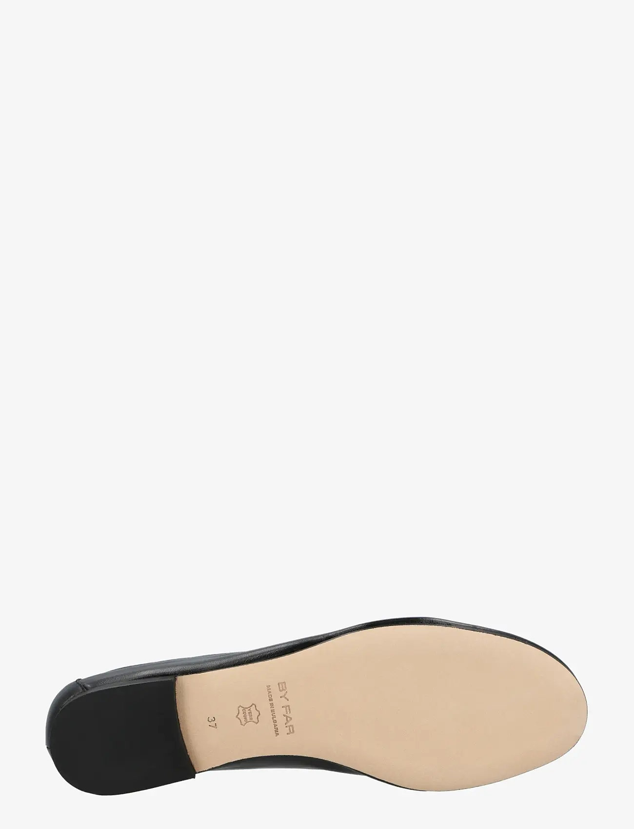 By Far - Prudence Limewash Creased Leather Ballet Flat - konfirmationstøj - black - 2