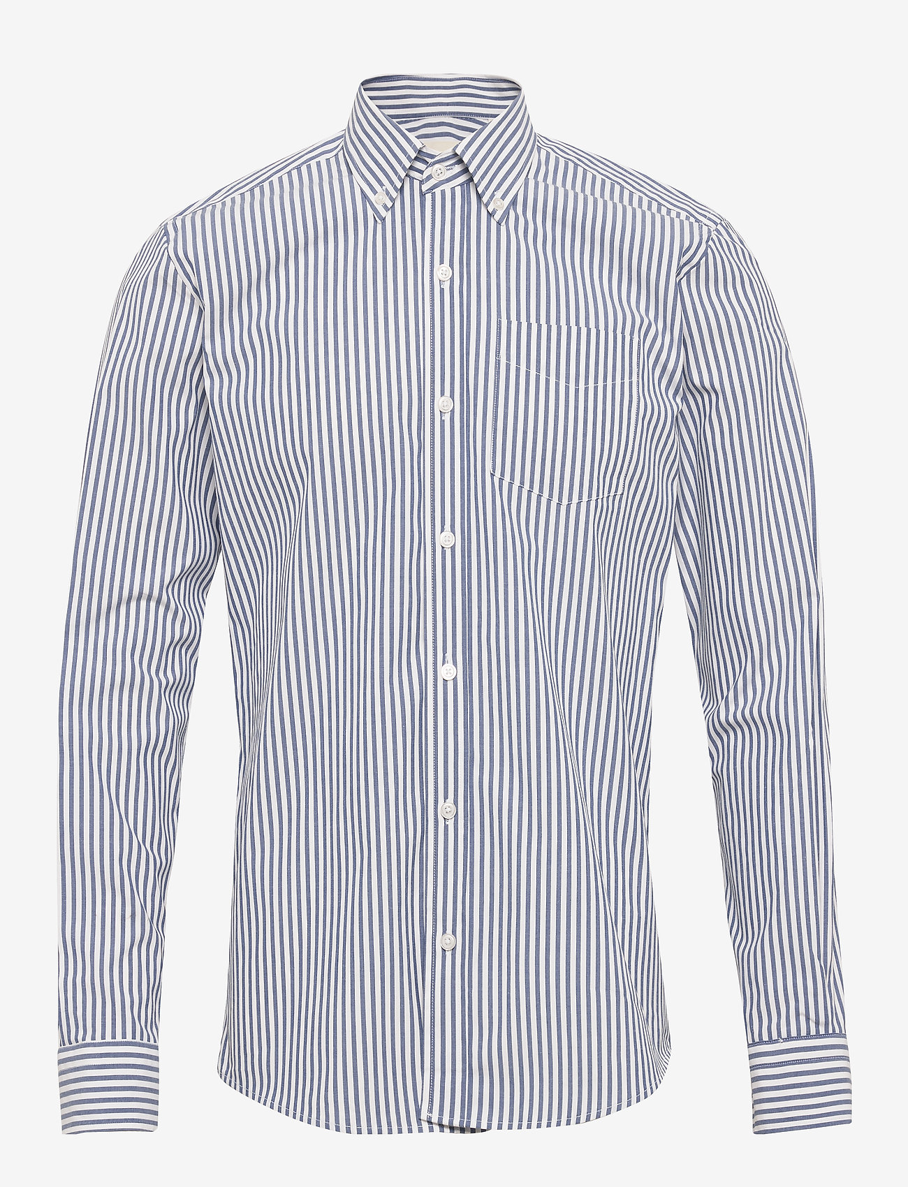 By Garment Makers - The Organic Striped shirt - 3103 blue - 0