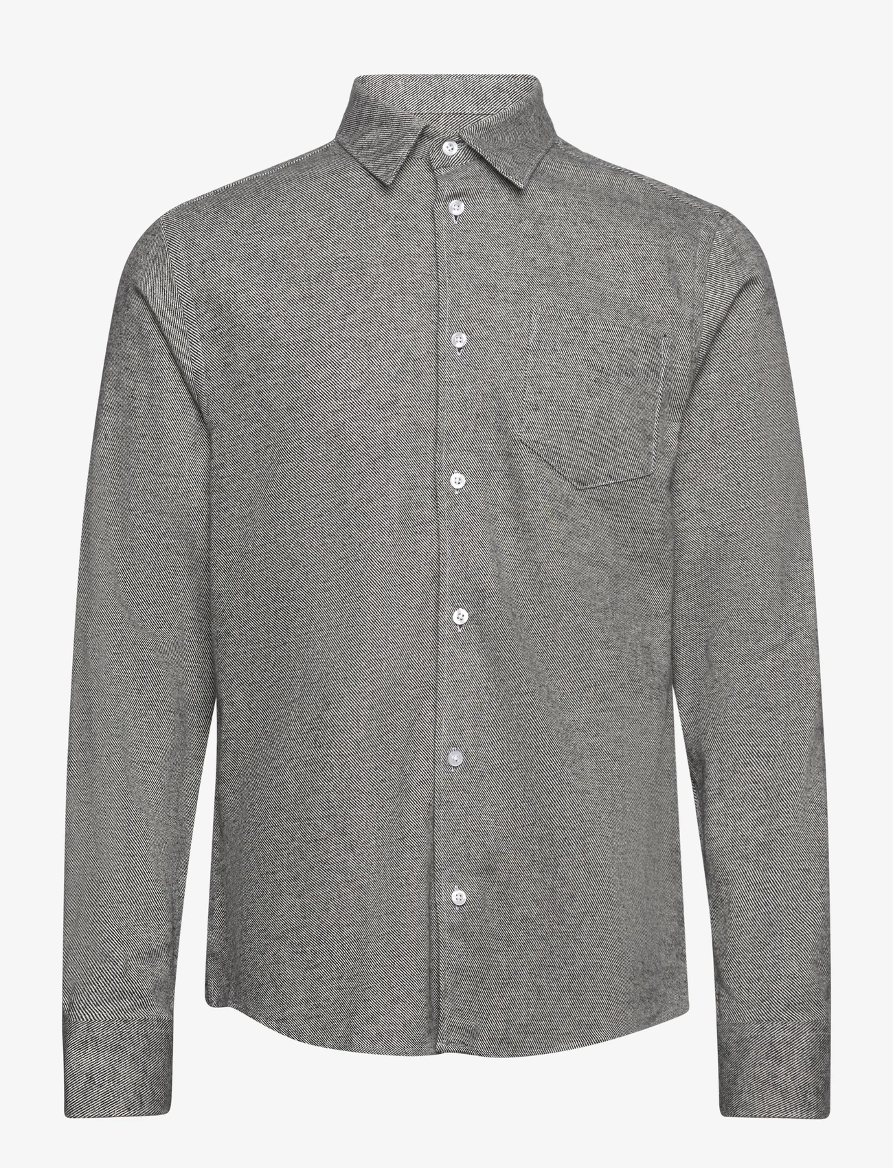 By Garment Makers - Bob Shirt GOTS - basic skjorter - 1204 jet black - 0