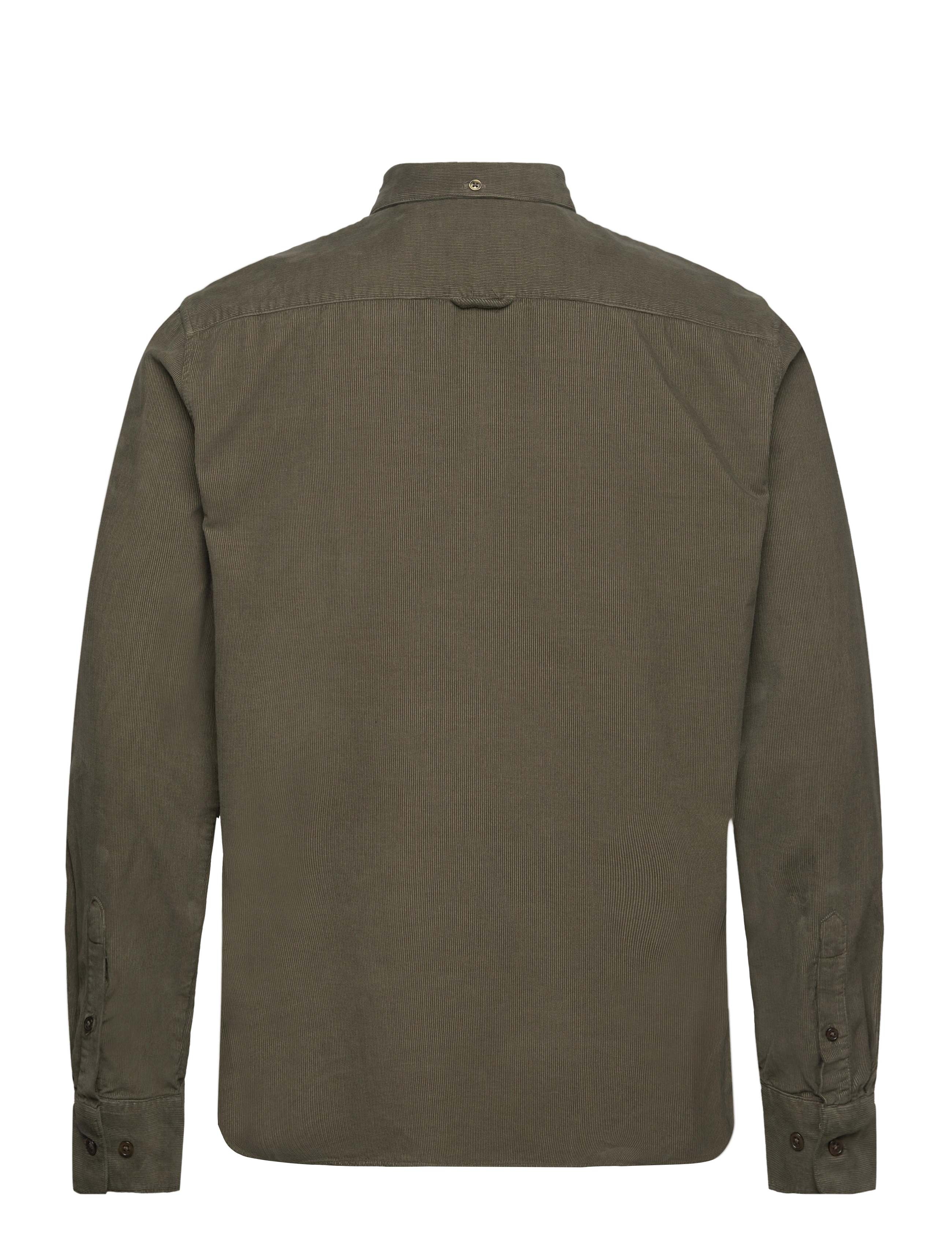 By Garment Makers - Vincent Corduroy Shirt GOTS - 1184 russian olive - 1