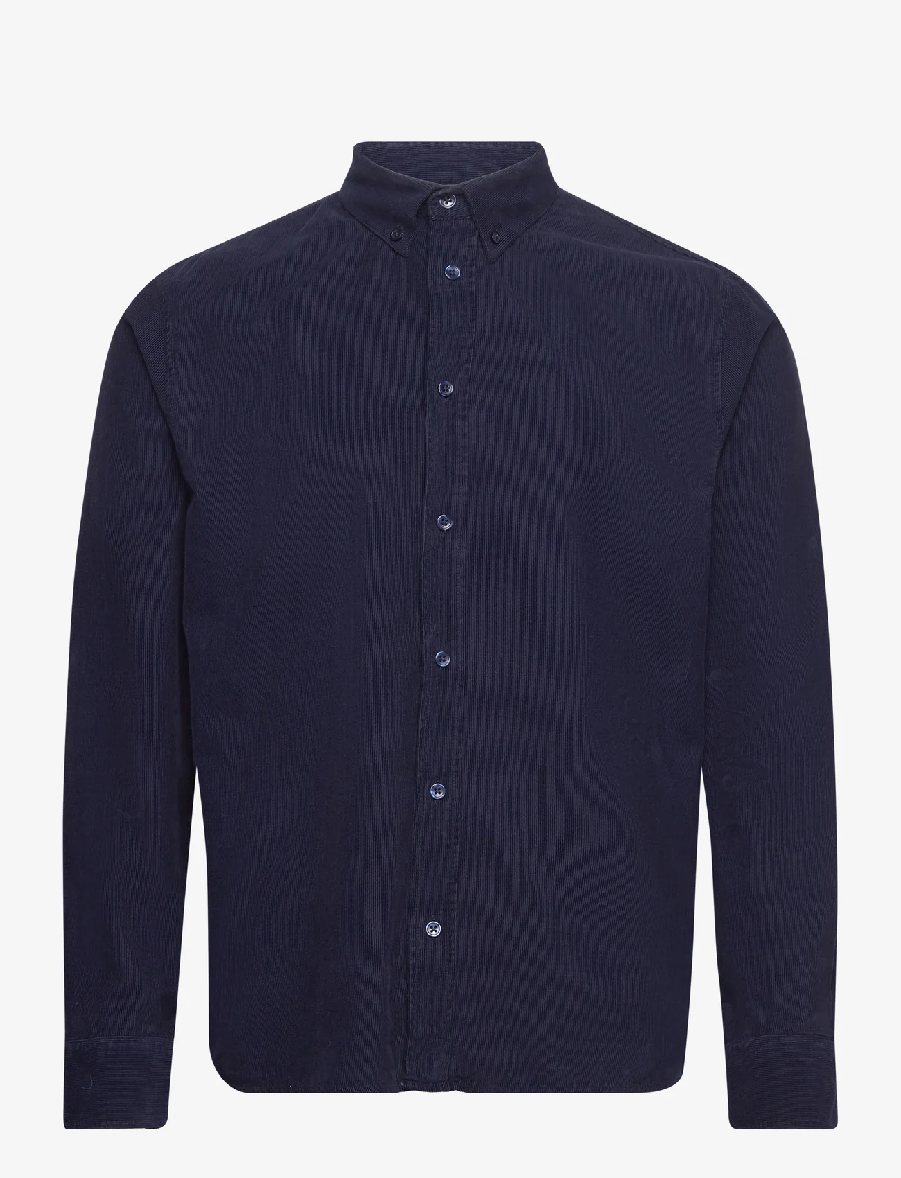 By Garment Makers - Vincent Corduroy Shirt GOTS - velvetiniai marškiniai - 3096 navy blazer - 0
