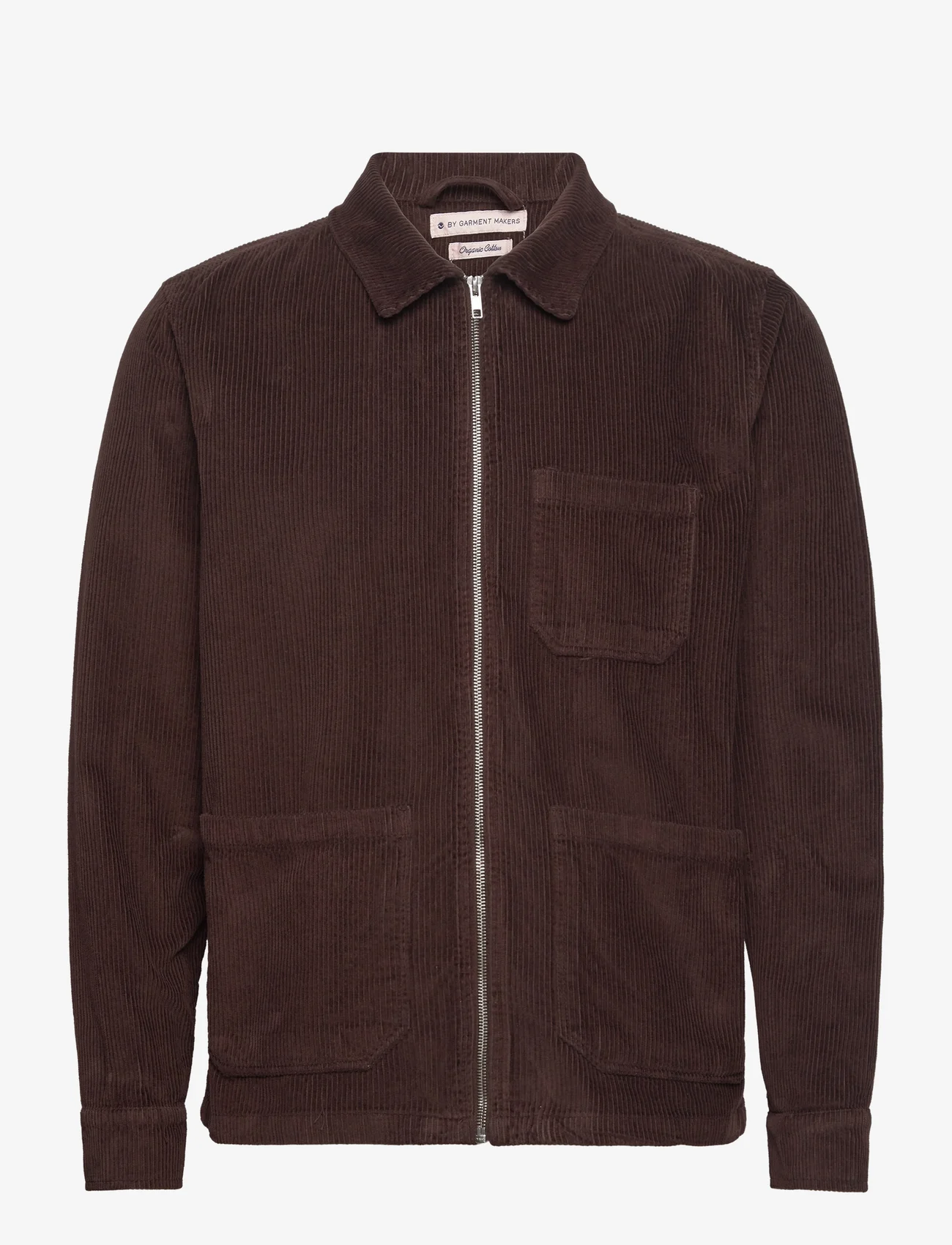 By Garment Makers - Matt Corduroy Jacket GOTS - 3000 ebony brown - 0