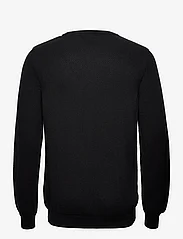By Garment Makers - The Organic Waffle knit - knitted round necks - jet black - 1