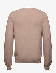 By Garment Makers - The Organic Waffle knit - knitted round necks - light taupe - 1
