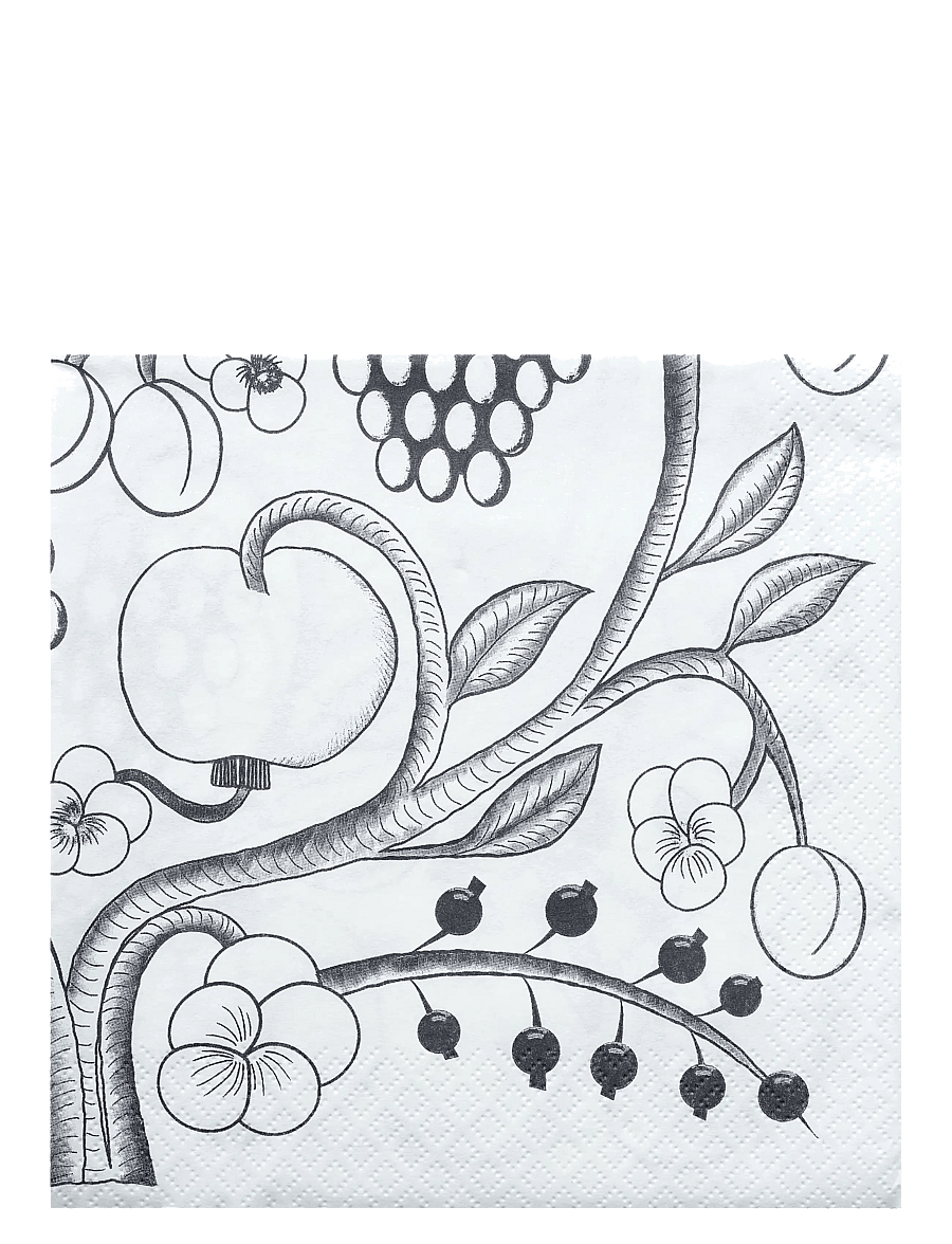 Havi - Havi-Kuovi napkin Tarha - stofservietter - black - 0