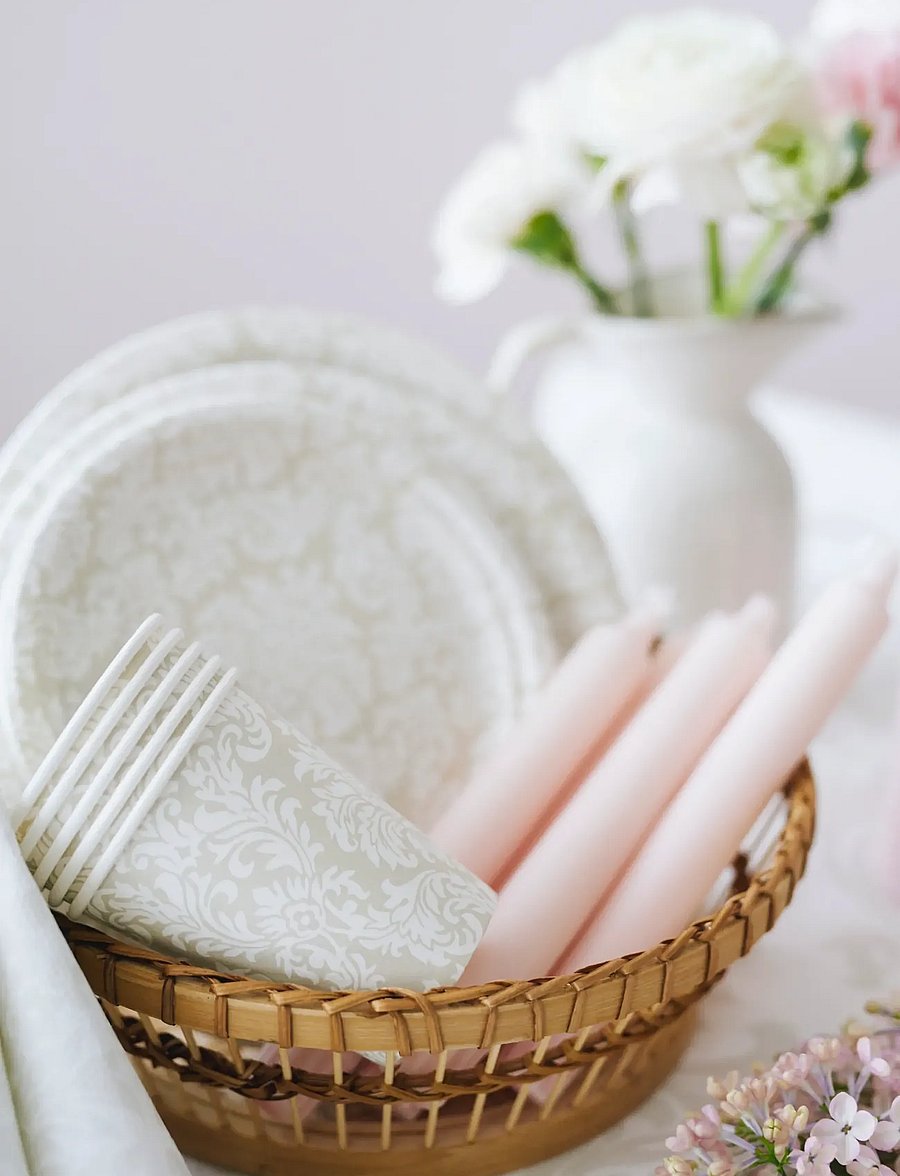 Havi - Havi Viktoria paperplate - piknikutarvikud - white - 0