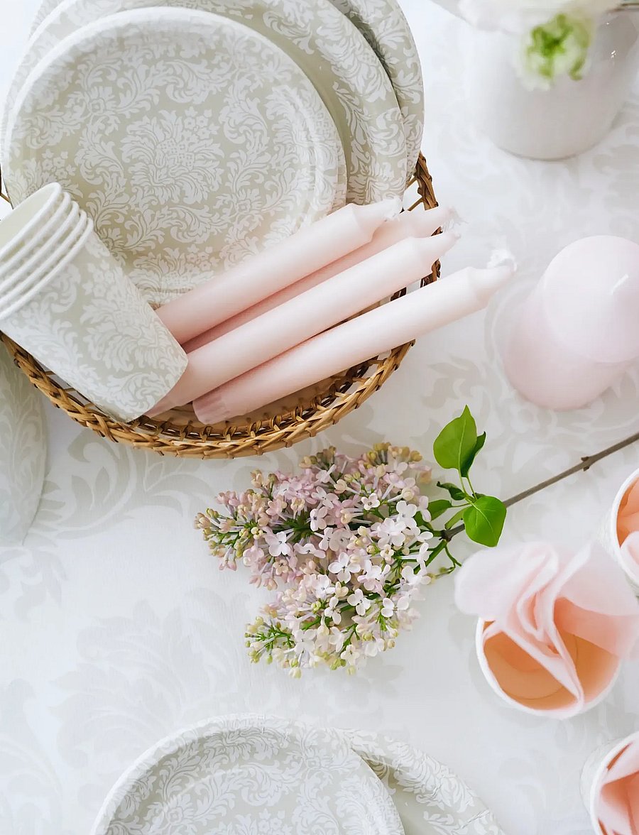 Havi - Havi Viktoria paperplate - piknikutarvikud - white - 2