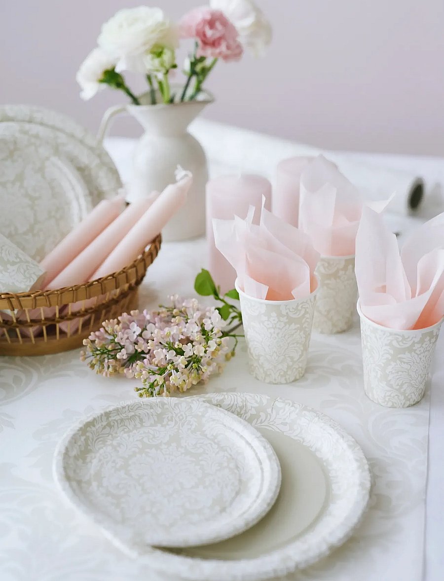 Havi - Havi Viktoria paperplate - piknikutarvikud - white - 0