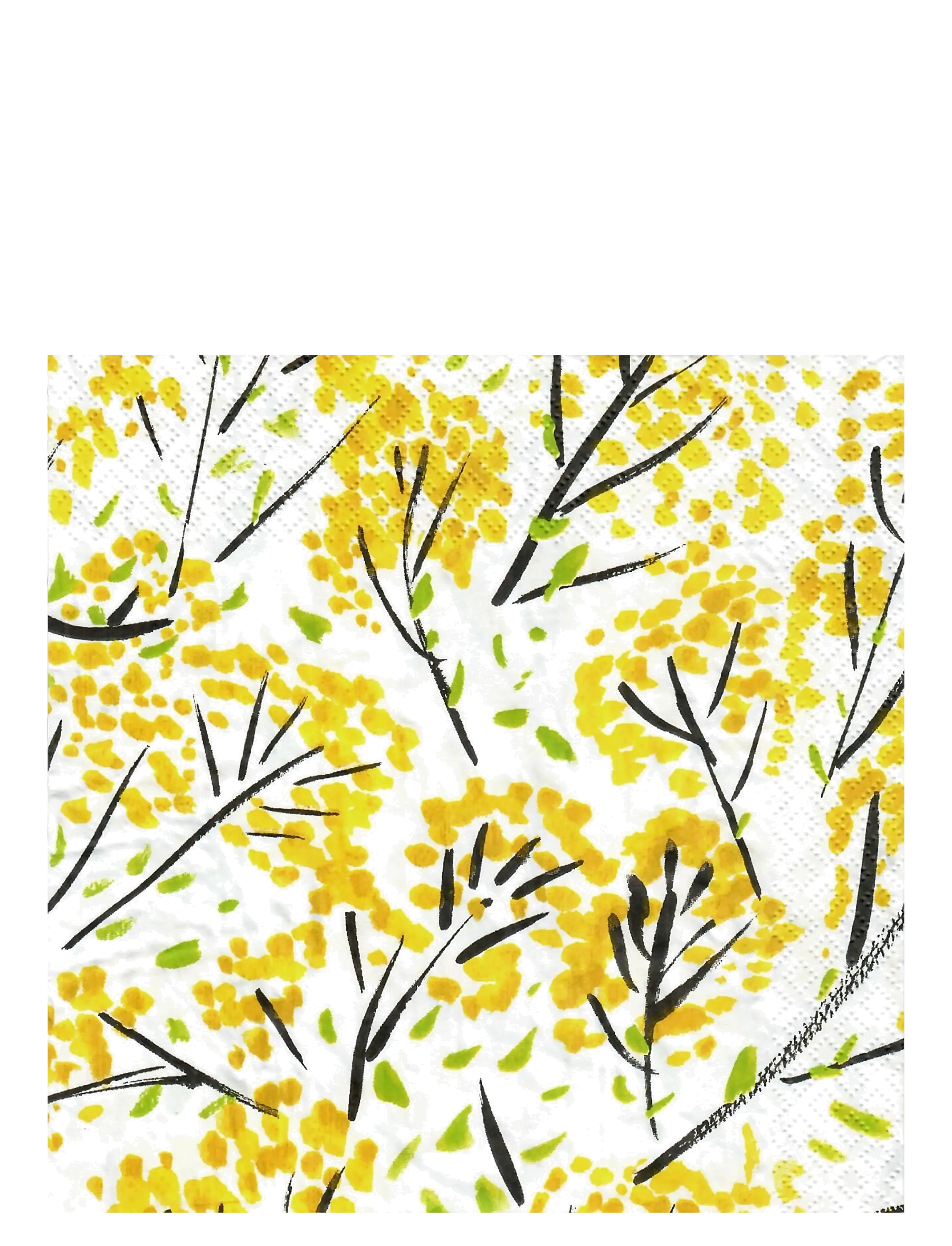 Havi Napkin Onnenpensas, 24X24 cm, Napkins, Gelb - Paper Homeware