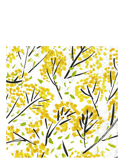 Havi Havi napkin Onnenpensas - Pappersservetter - YELLOW / yellow