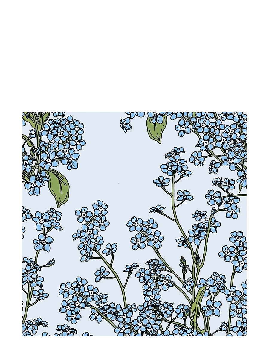 Havi - Havi-Nuppu napkin Lemmikki - popierinės servetėlės - light blue - 0