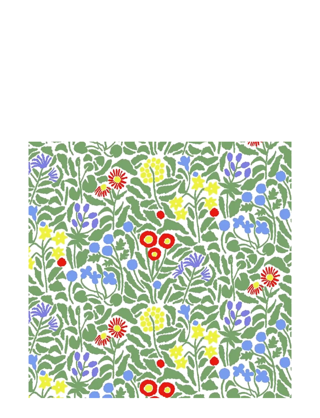 Havi Napkin Niitty, 24X24 cm, Napkins, Grün - Paper Homeware