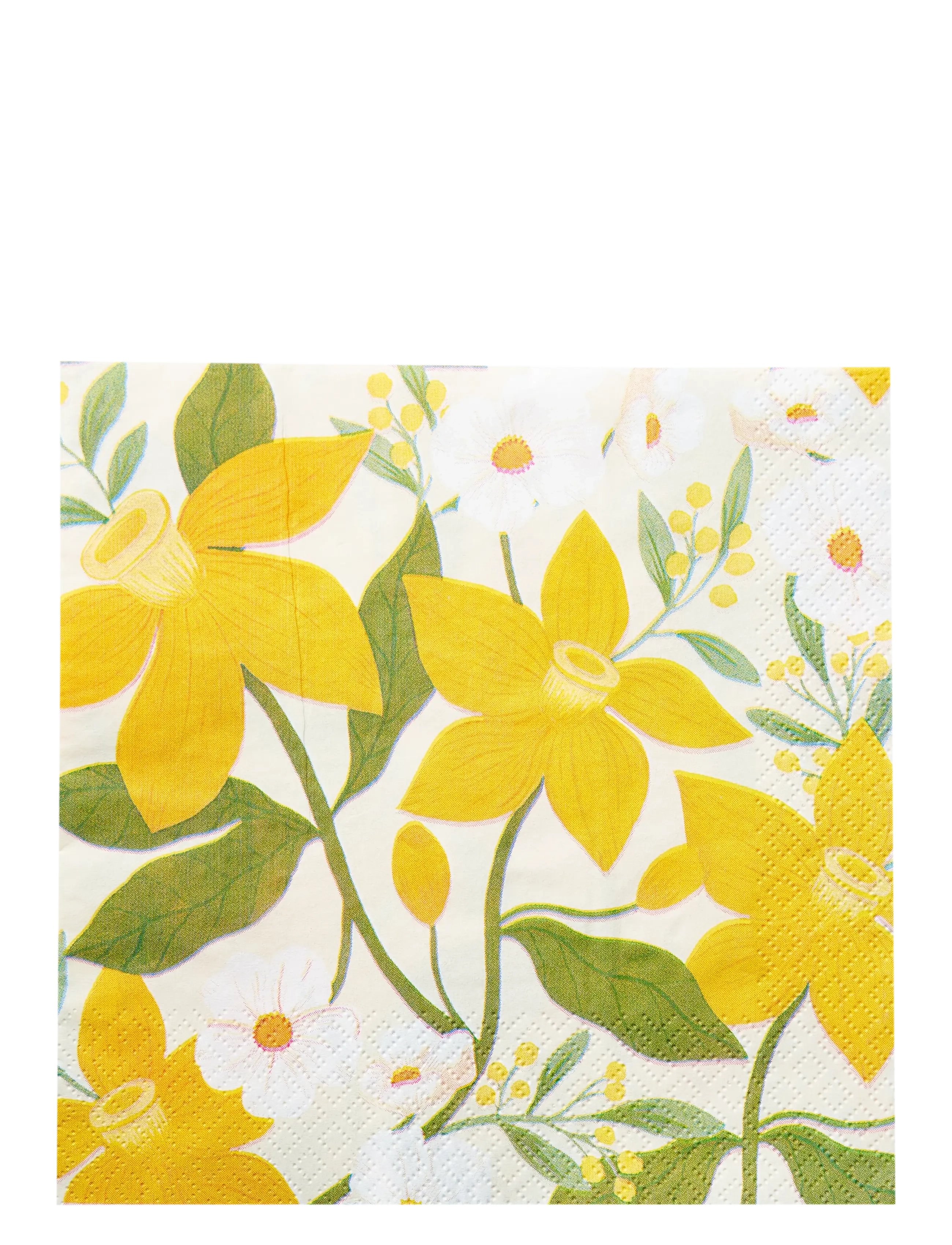 Havi Napkin Lilian, 24X24 cm, Napkins, Gelb - Paper Homeware