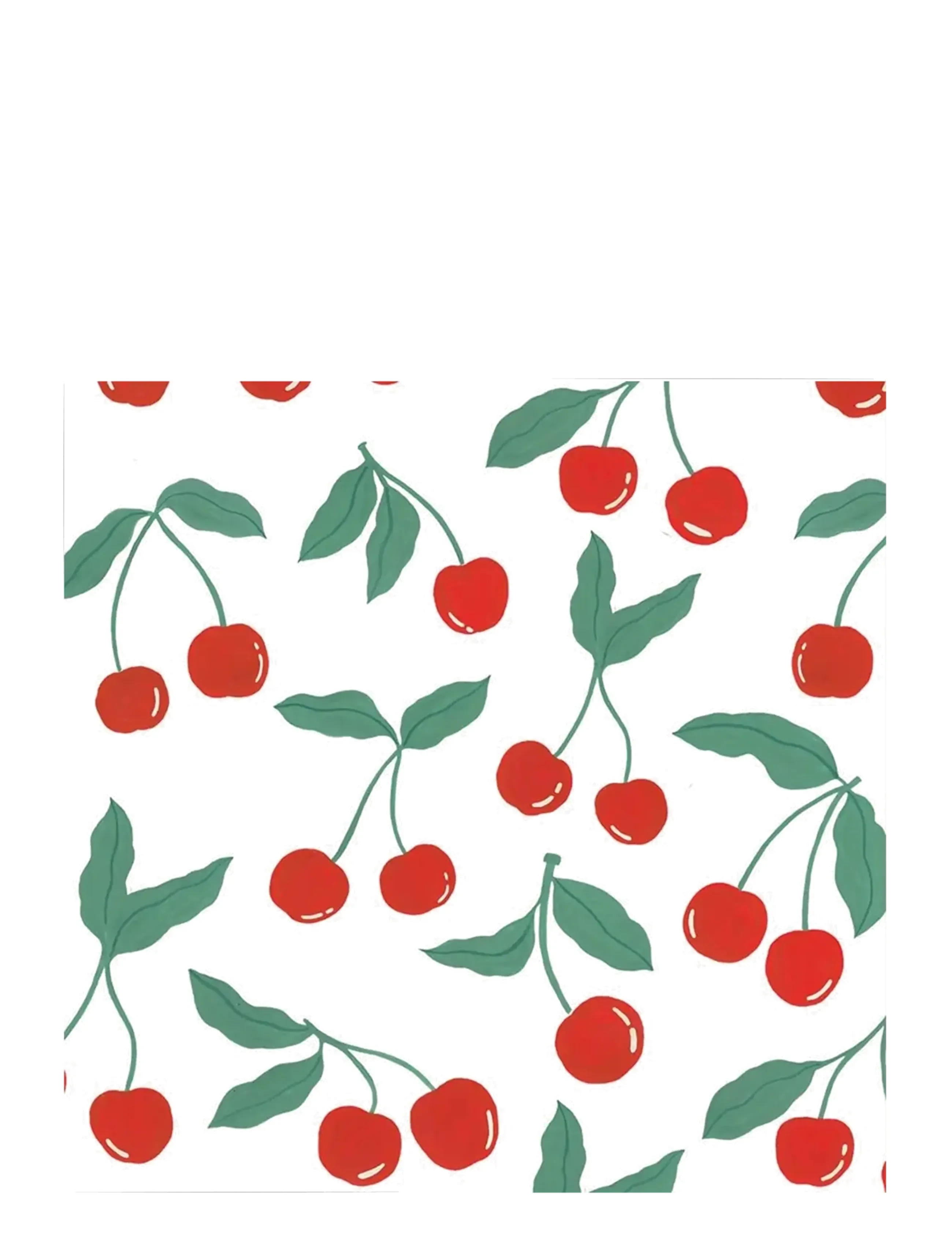 Havi Havi Napkin Cherry, 24X24 cm, Red, Servietter > Papirservietter, Unisex