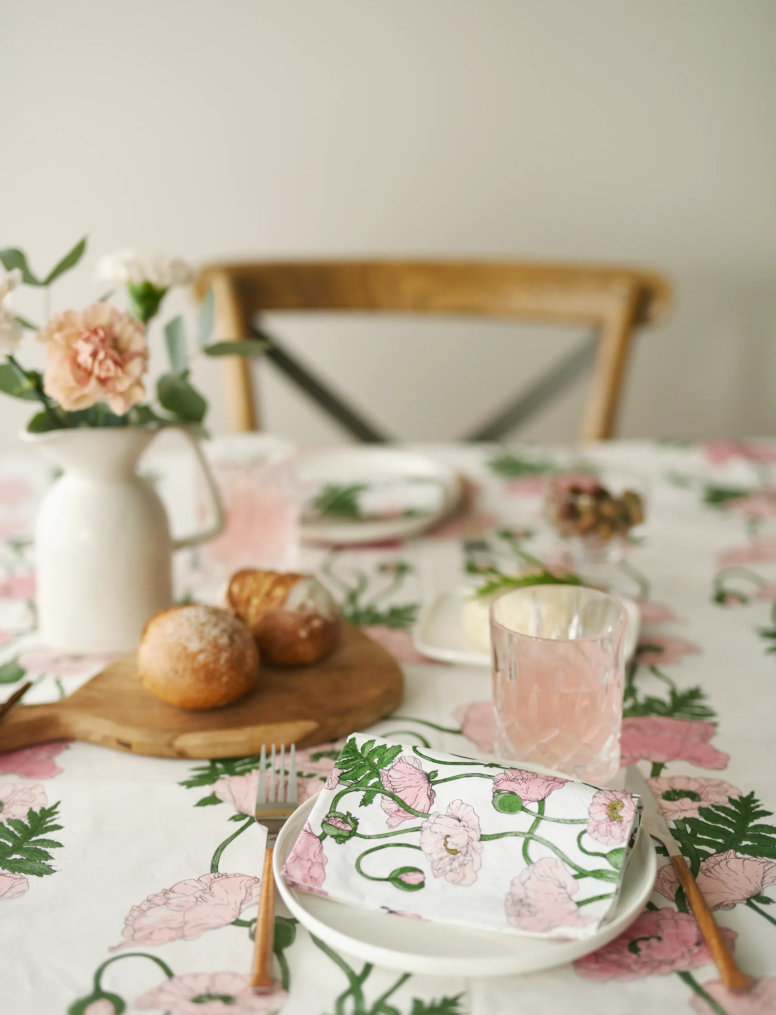 Havi -Nuppu Napkin Unikkoaika, 33X33 cm, Napkins, Rosa - Paper Homeware