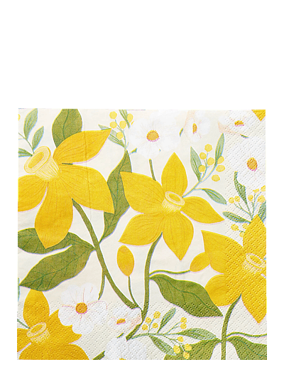 Havi Havi napkin Lilian - Pappersservetter - YELLOW / yellow