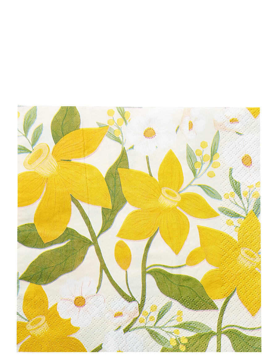 Havi - Havi napkin Lilian - pabersalvrätikud - yellow - 1