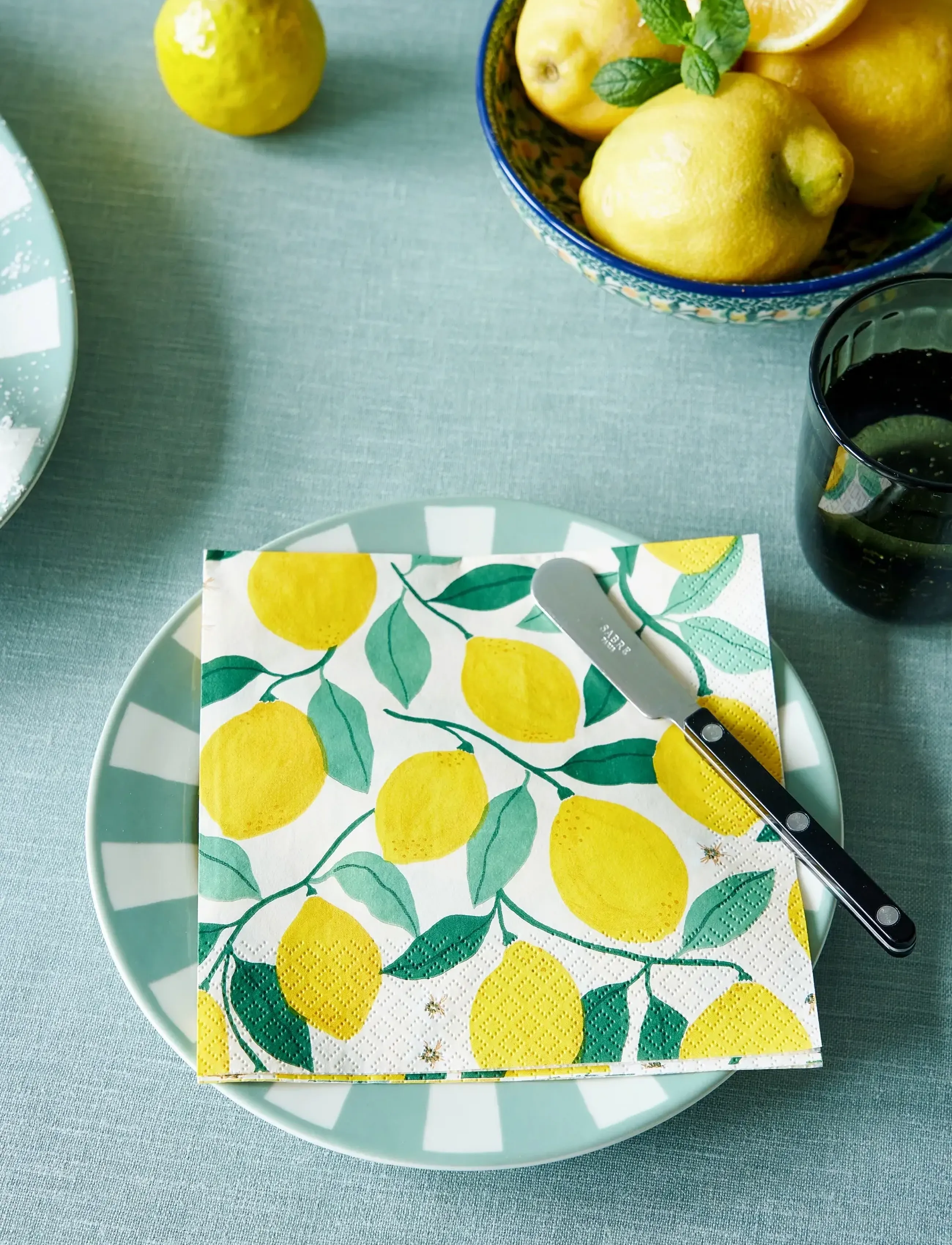 Havi - Havi napkin Lemon - papierservietten - yellow - 3