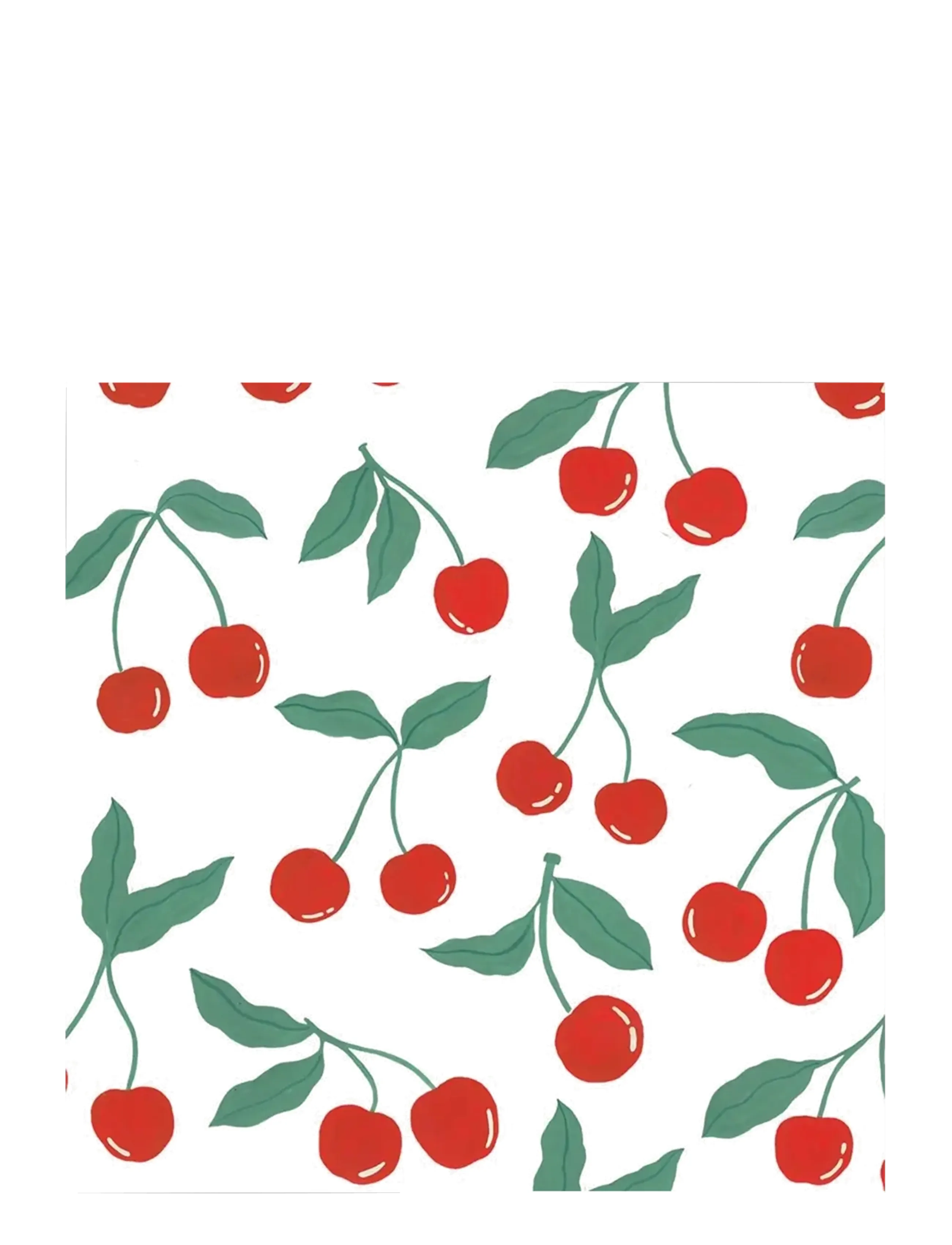 Havi Havi Napkin Cherry, 33X33 cm, Red, Servietter > Papirservietter, Unisex
