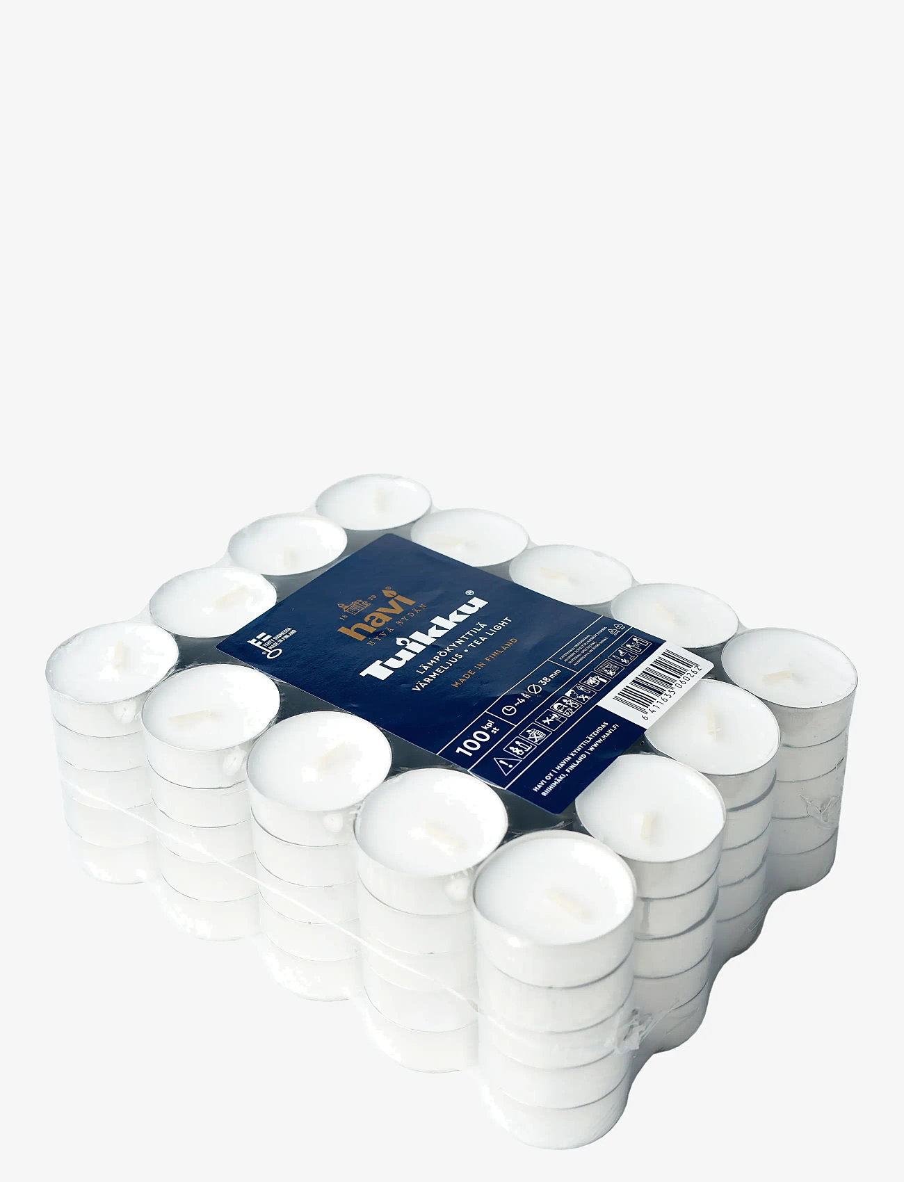Havi - Havi Tuikku tea light candle 100-pack - fyrfadslys - white - 0