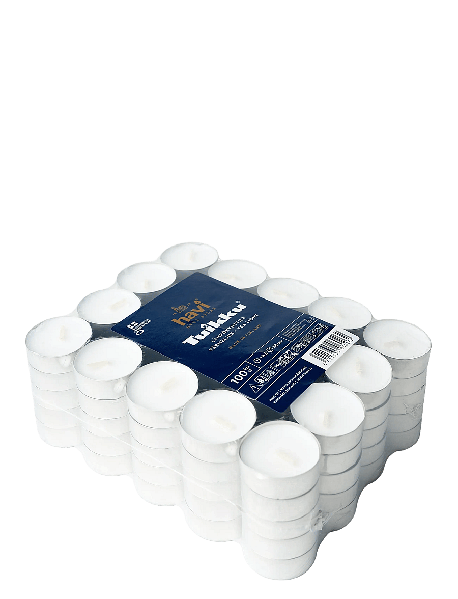 Havi - Havi Tuikku tea light candle 100-pack - arbatinės žvakutės - white - 1