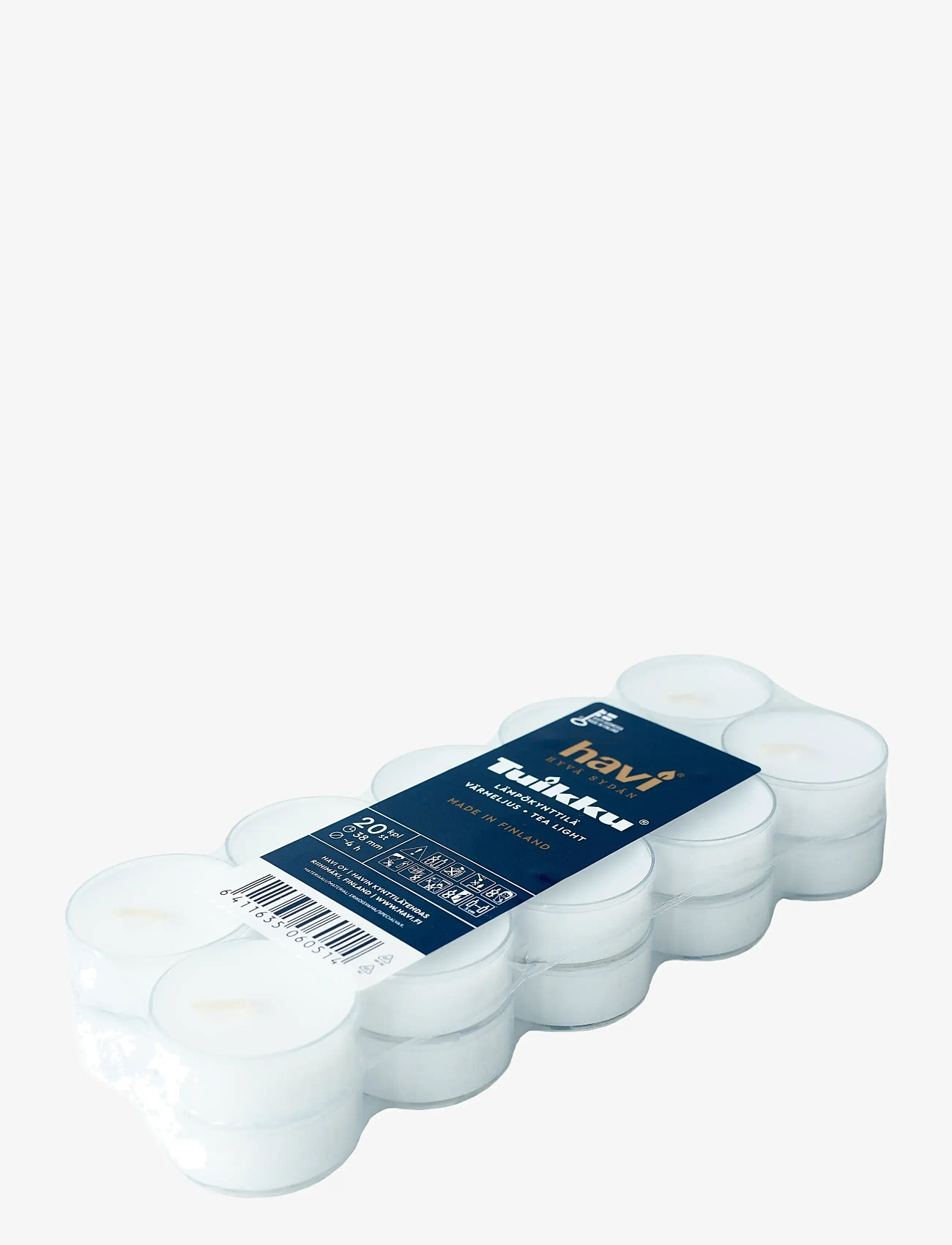 Havi - Havi Tuikku clear 20-pack - teelichter - white - 0