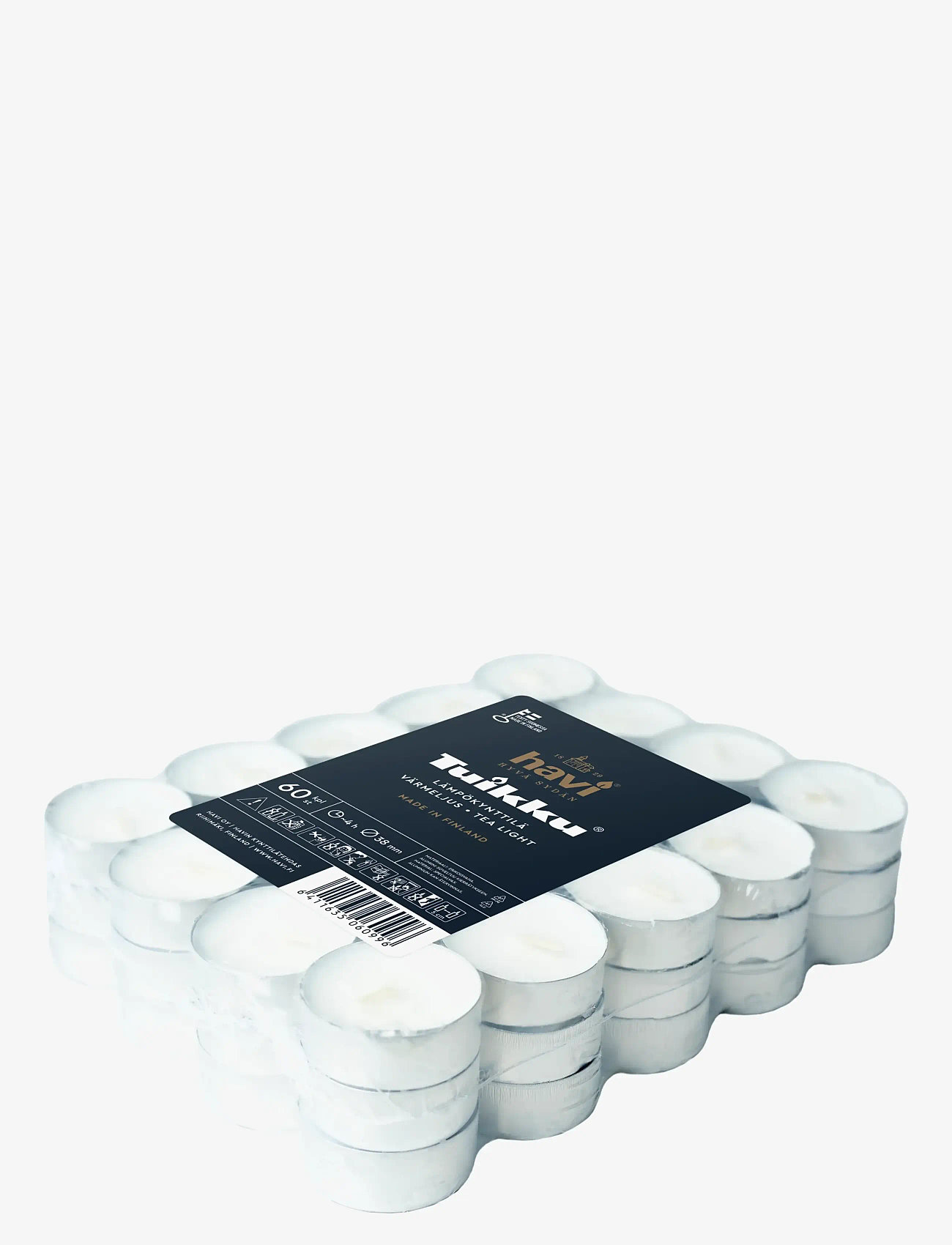 Havi - Havi tuikku 60pcs/4h tea light white - teelichter - white - 0