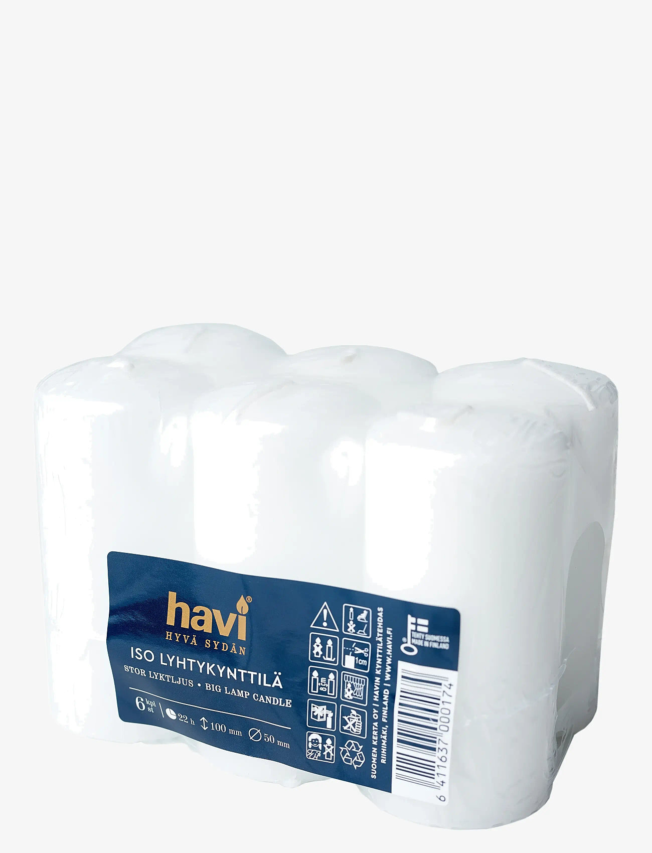 Havi - Lantern Candles 22h - stagelys - white - 0