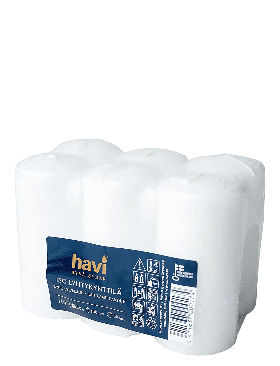 Havi - Lantern Candles 22h - vahast küünlad - white - 0