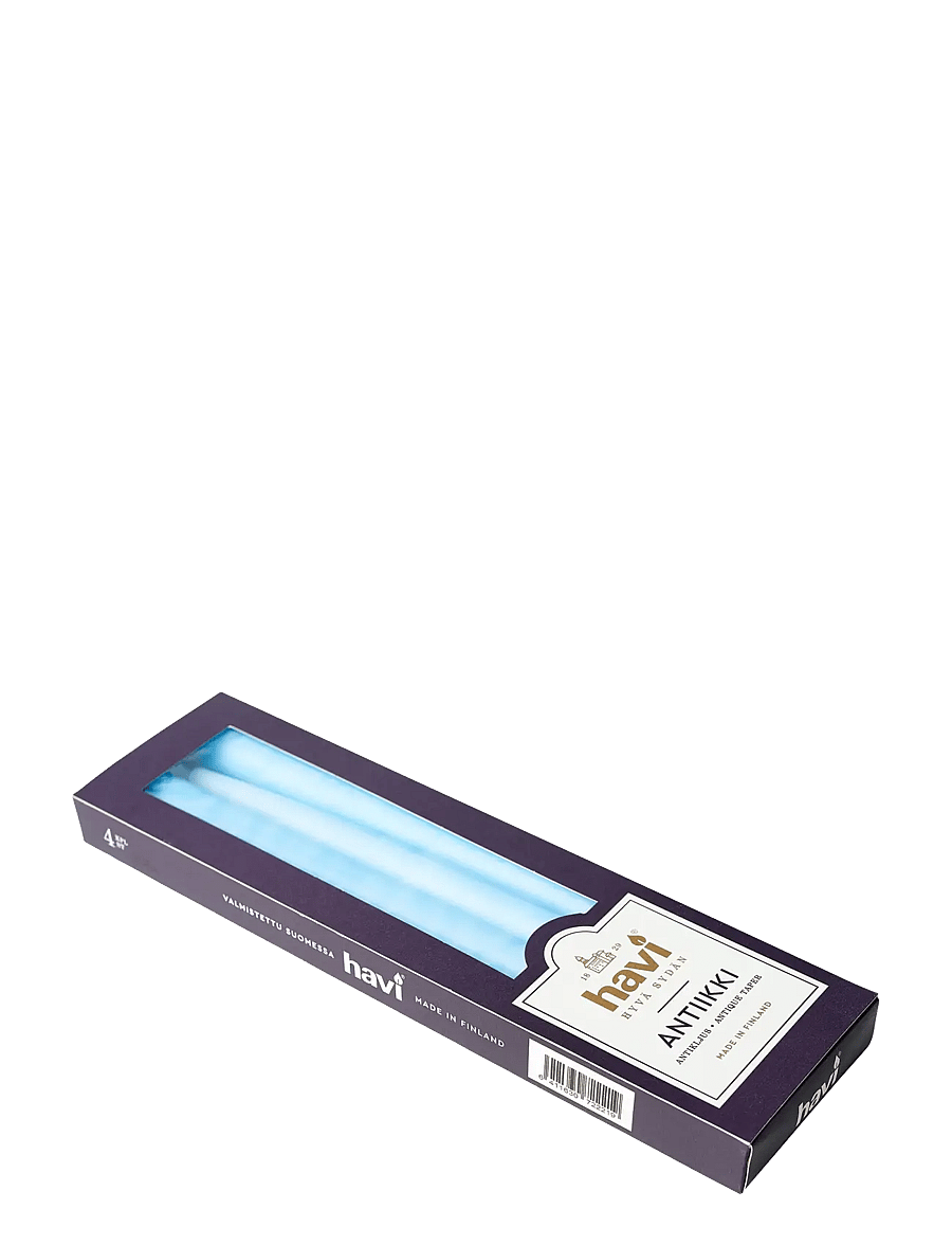 Havi - Havi antique taper candle light blue 8h - konusveida sveces - light blue - 0