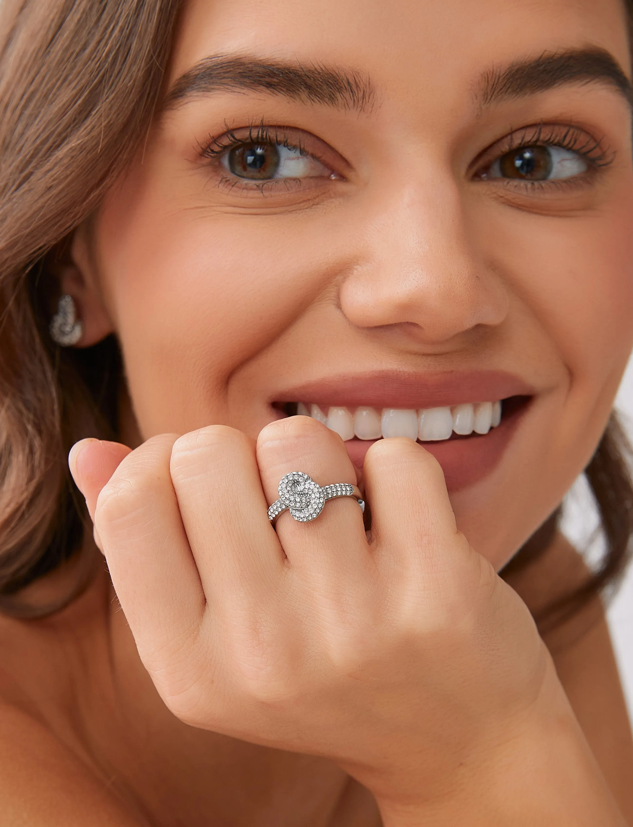 By Jolima Knot Crystal Ring - - 18 MM 1