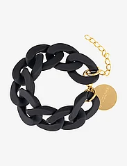 By Jolima - Marbella bracelet, black mat - kedjearmband - black - 0