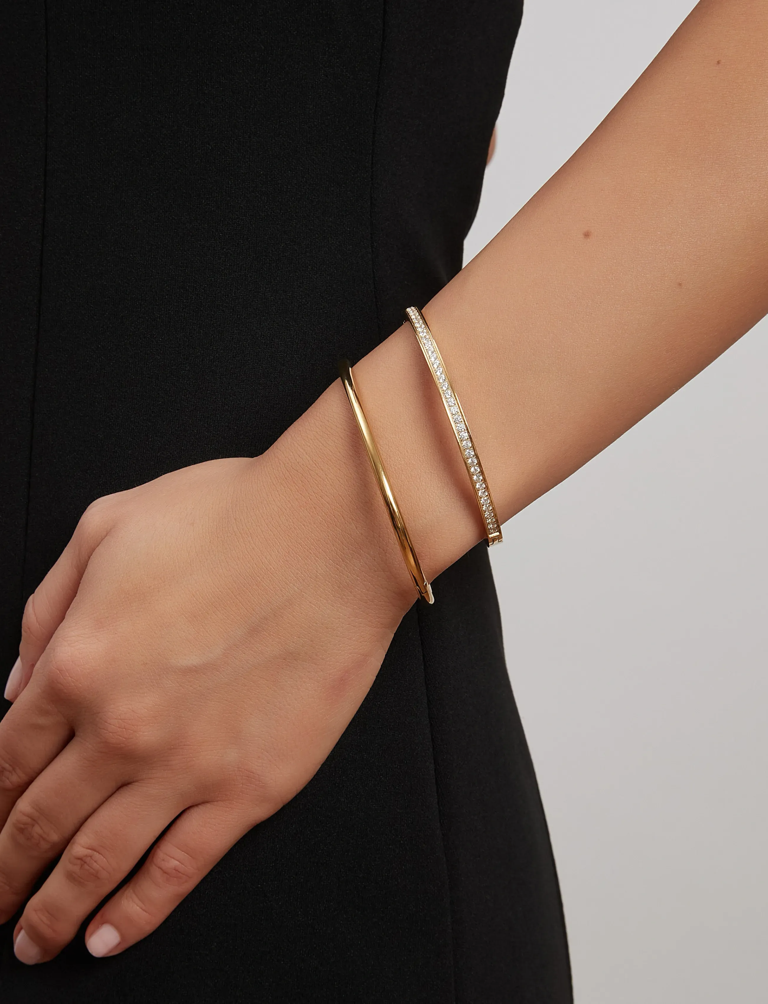 By Jolima Tube Bangle, One Size, Gold, Armbånd > Armringe, Dame