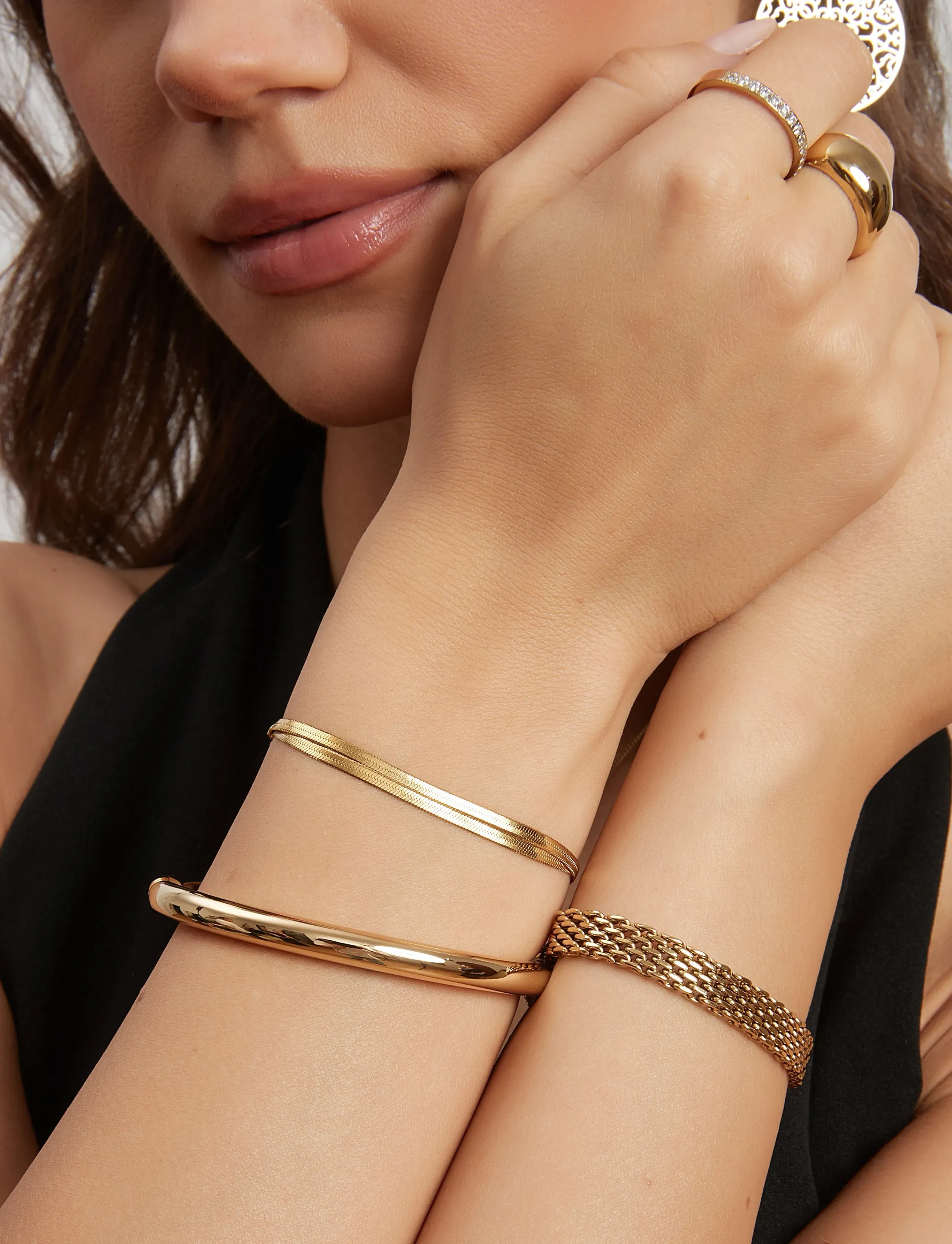 By Jolima - Florens classic bracelet - kettenarmbänder - gold - 2