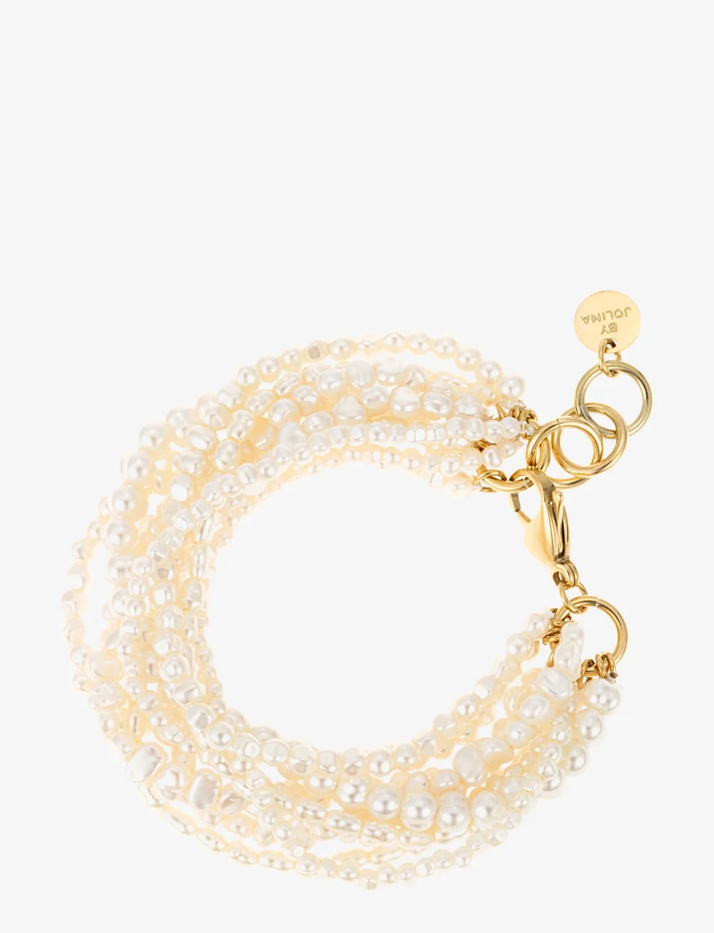 By Jolima - Biot pearl bracelet - perlenarmbänder - gold - 1