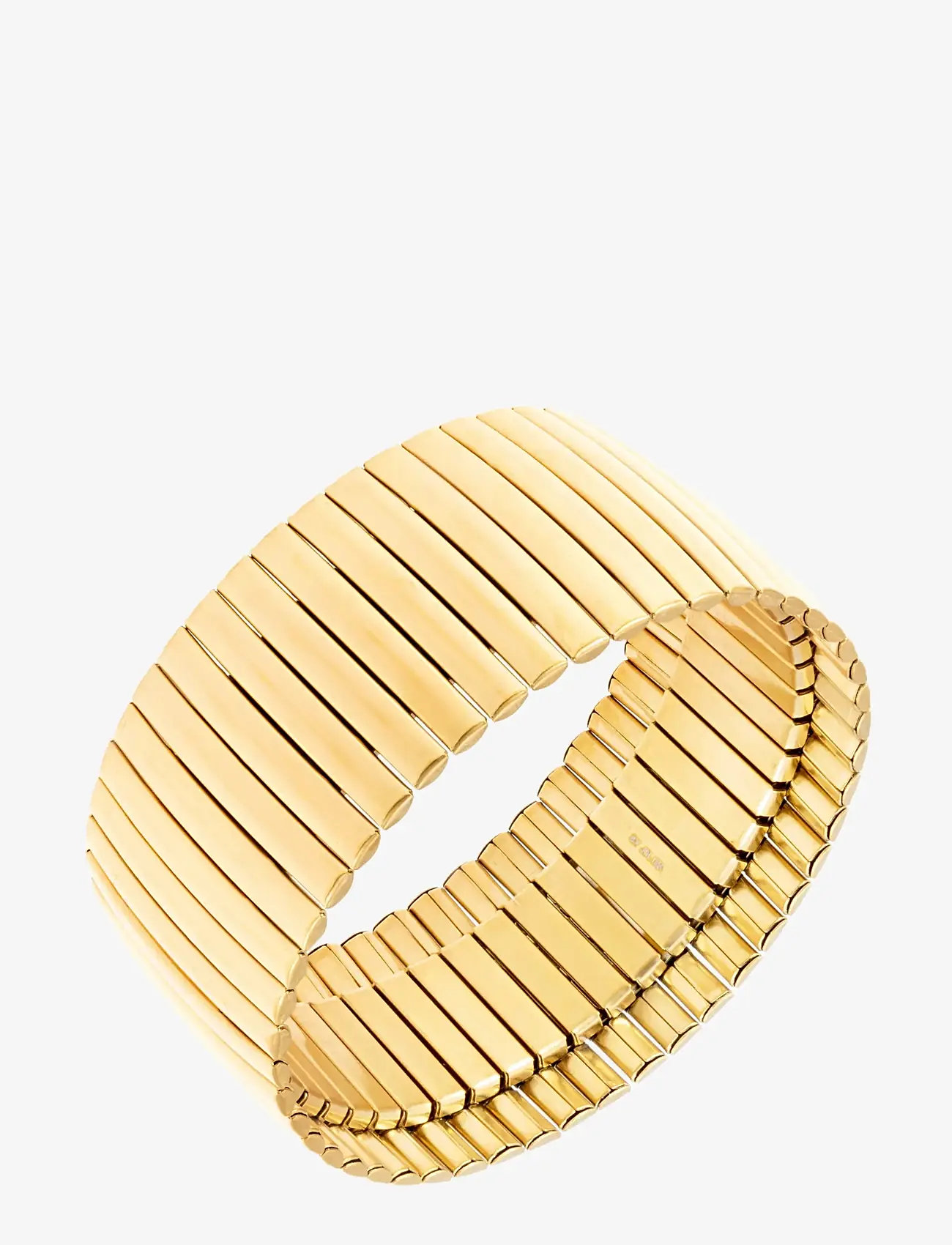 By Jolima - Garda large elastic bracelet - pärlarmband - gold - 1