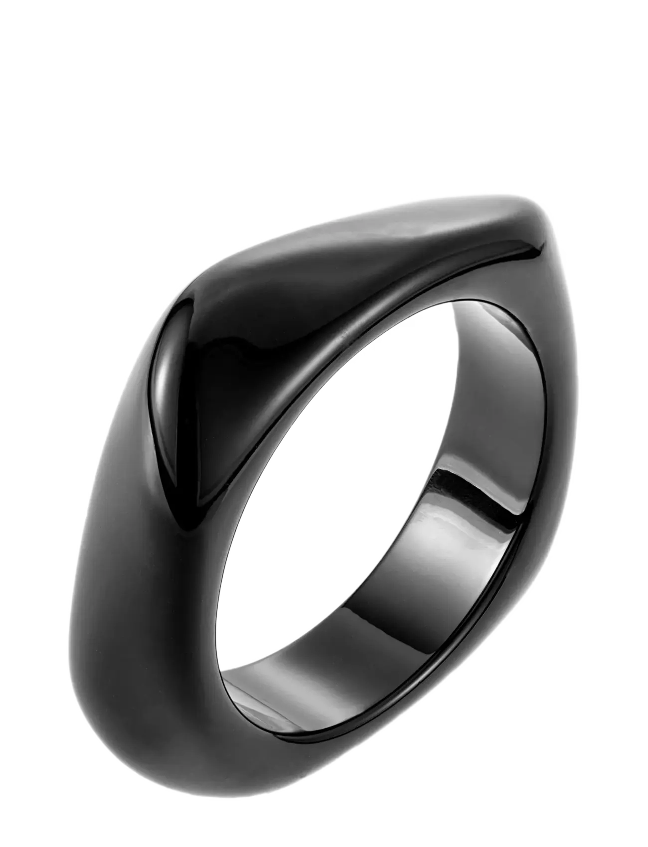 BY JOLIMA Resin Bangle Large Braun Schwarz - One Size - Damen