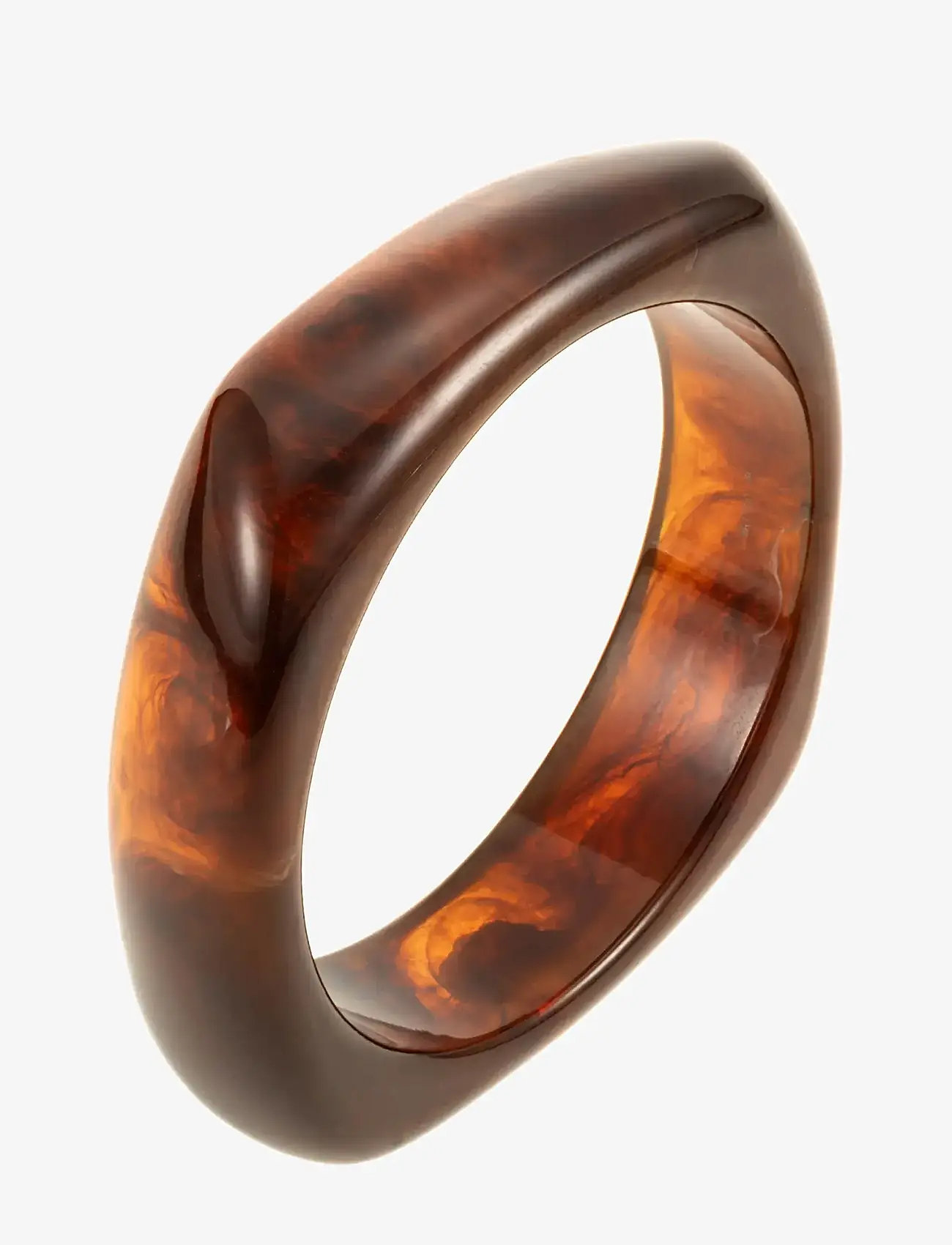 By Jolima - Resin bangle large black - bangles - brown - 1