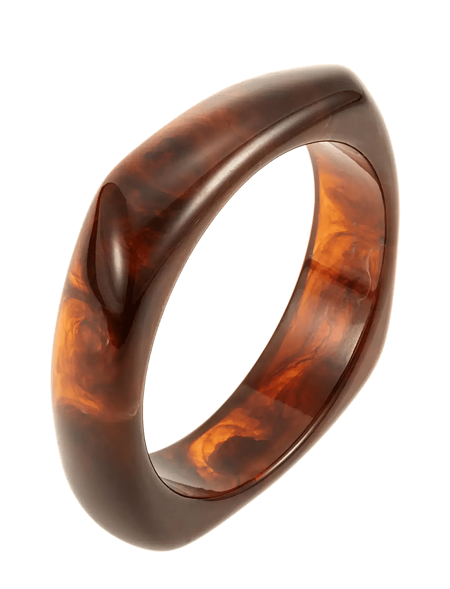 By Jolima - Resin bangle large brown - bangles - brown - 1