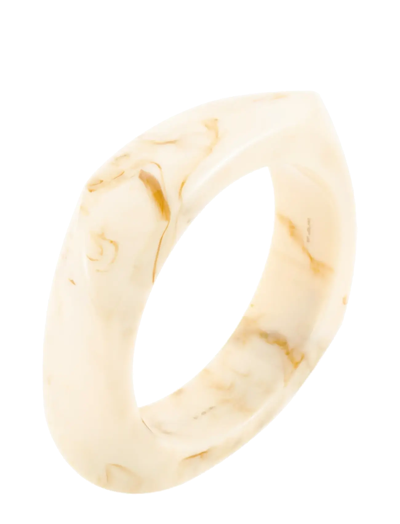 Resin bangle large black - NUDE