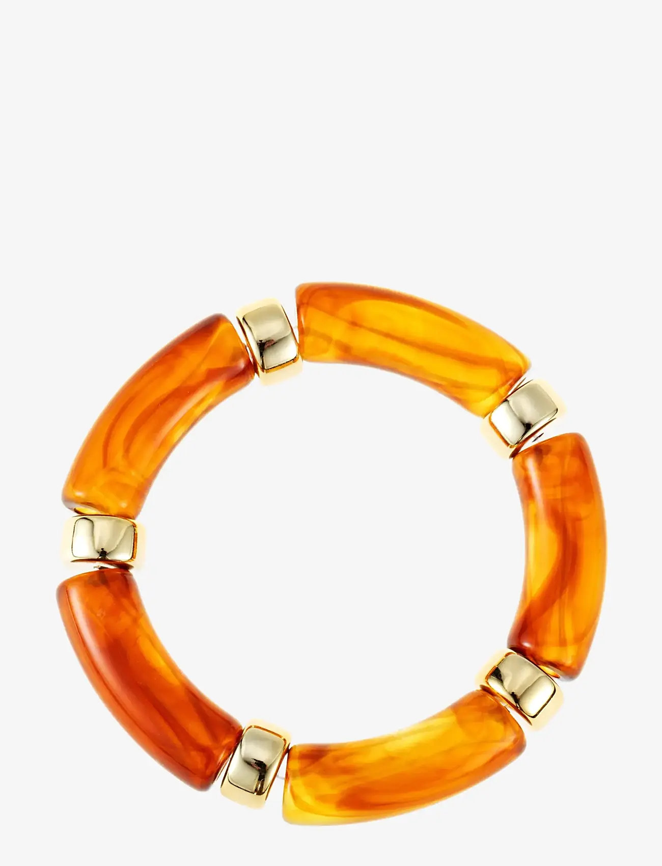 By Jolima - Resin elastic - bangles - brown - 1