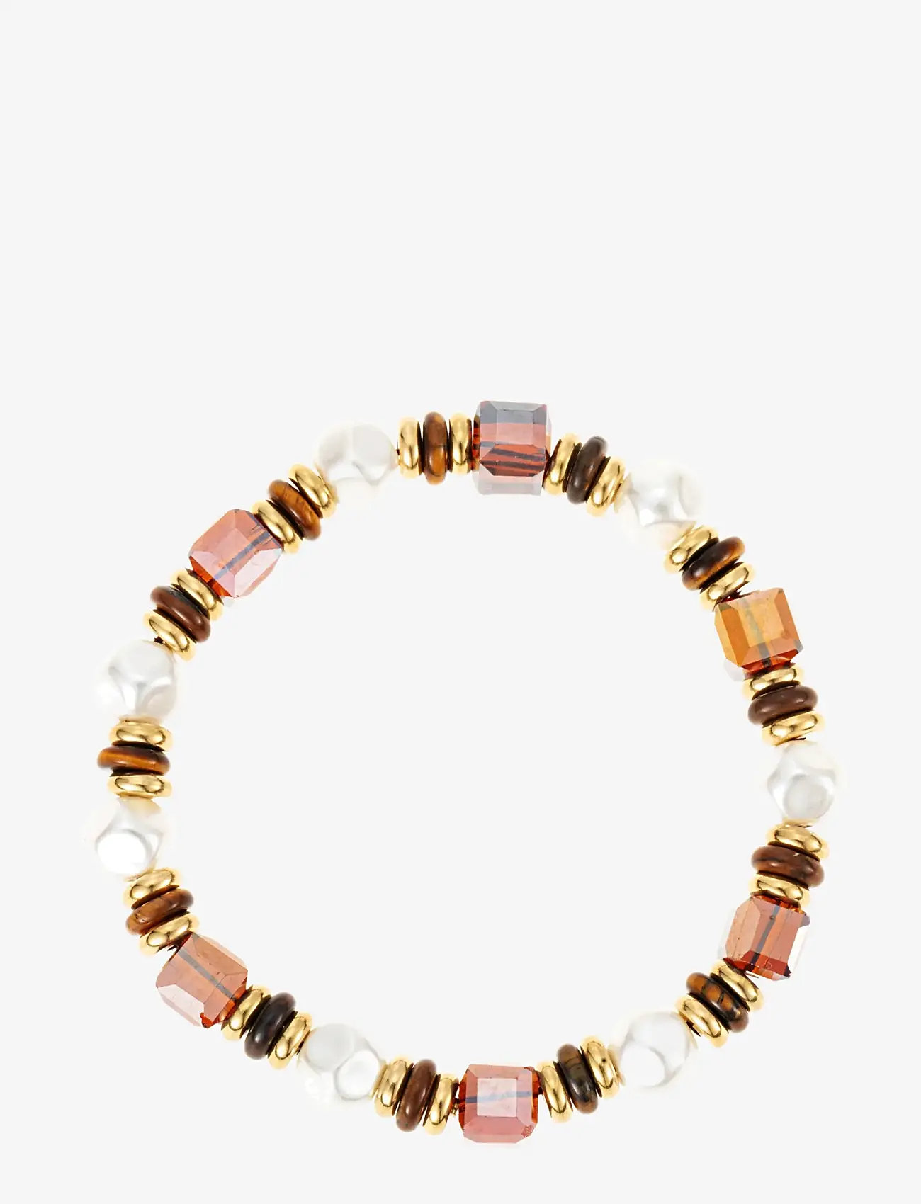 By Jolima - Pink elastic bracelet - brown - 1