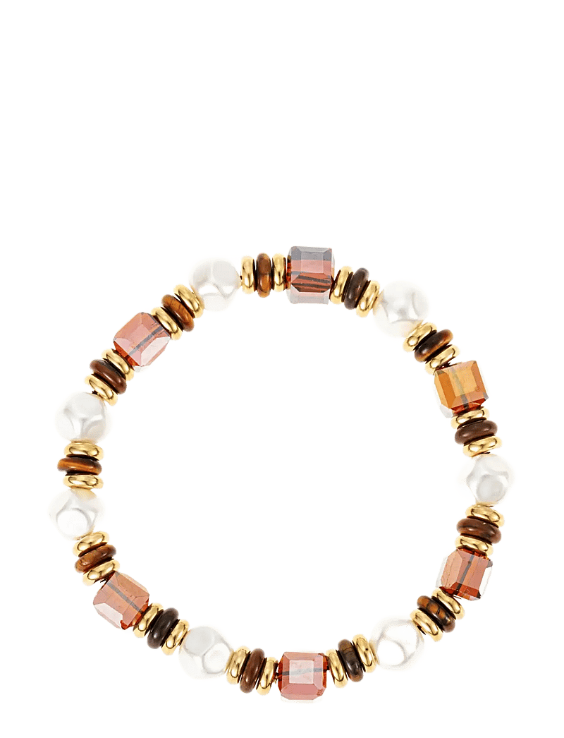 By Jolima - Pink elastic bracelet - confirmation - brown - 1