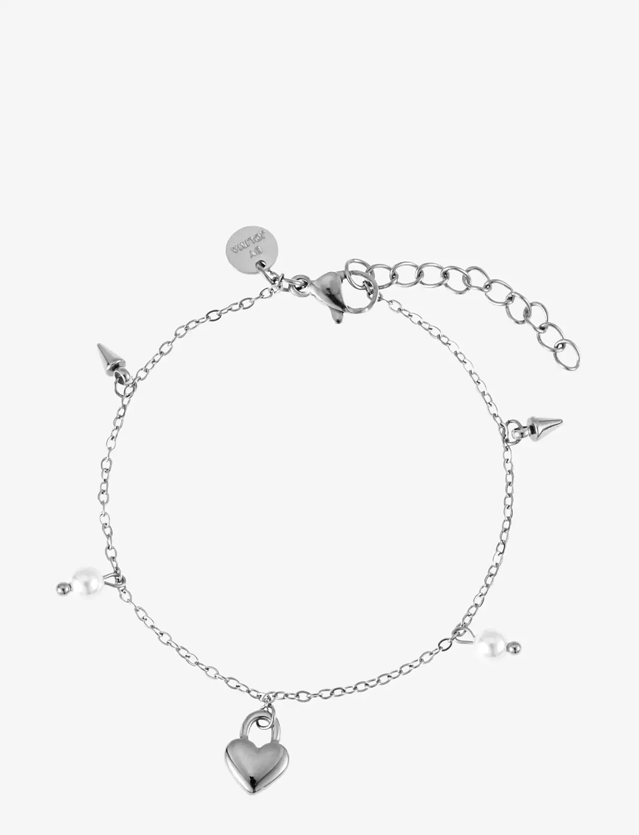 By Jolima - Heart locker mix bracelet - chain bracelets - silver - 1