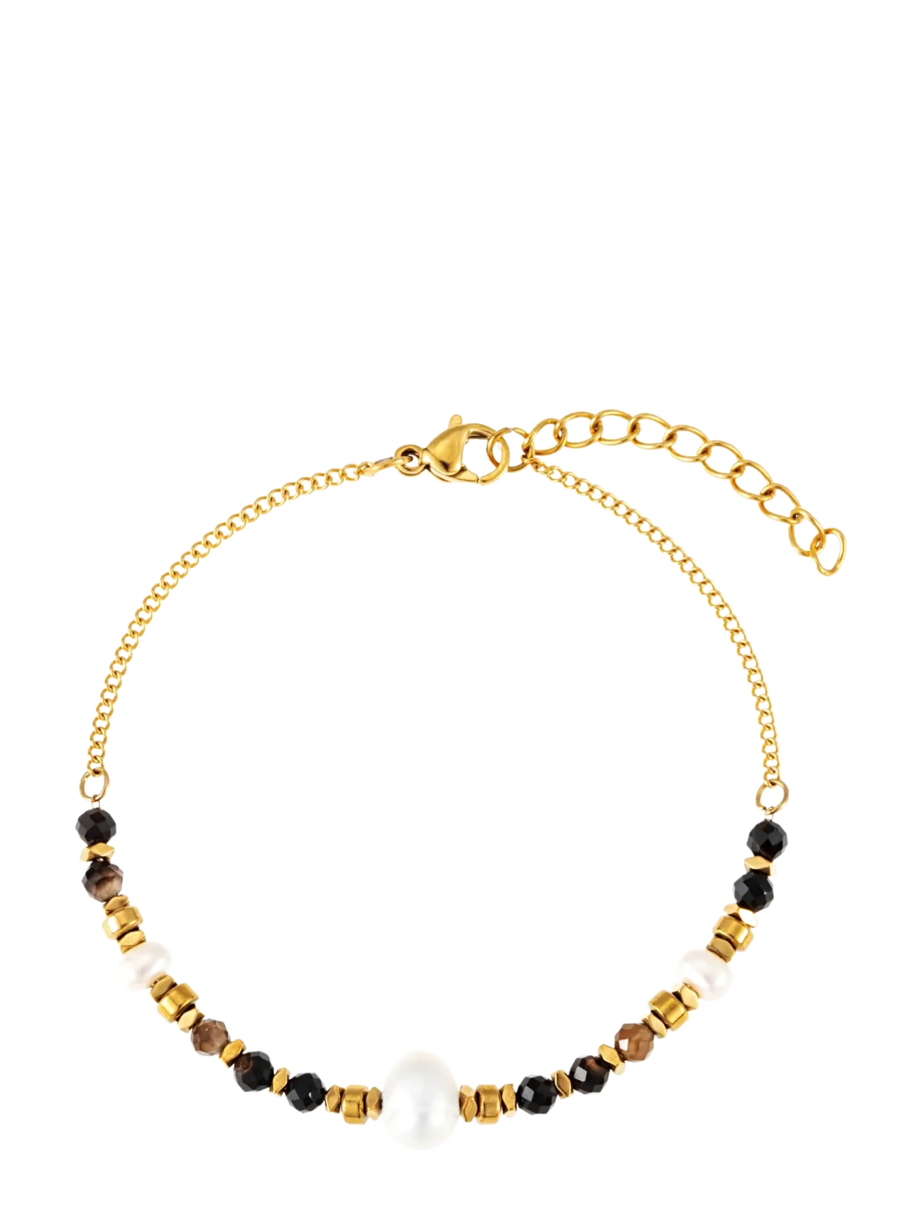 By Jolima Bead bracelet brown -  - BROWN / gold